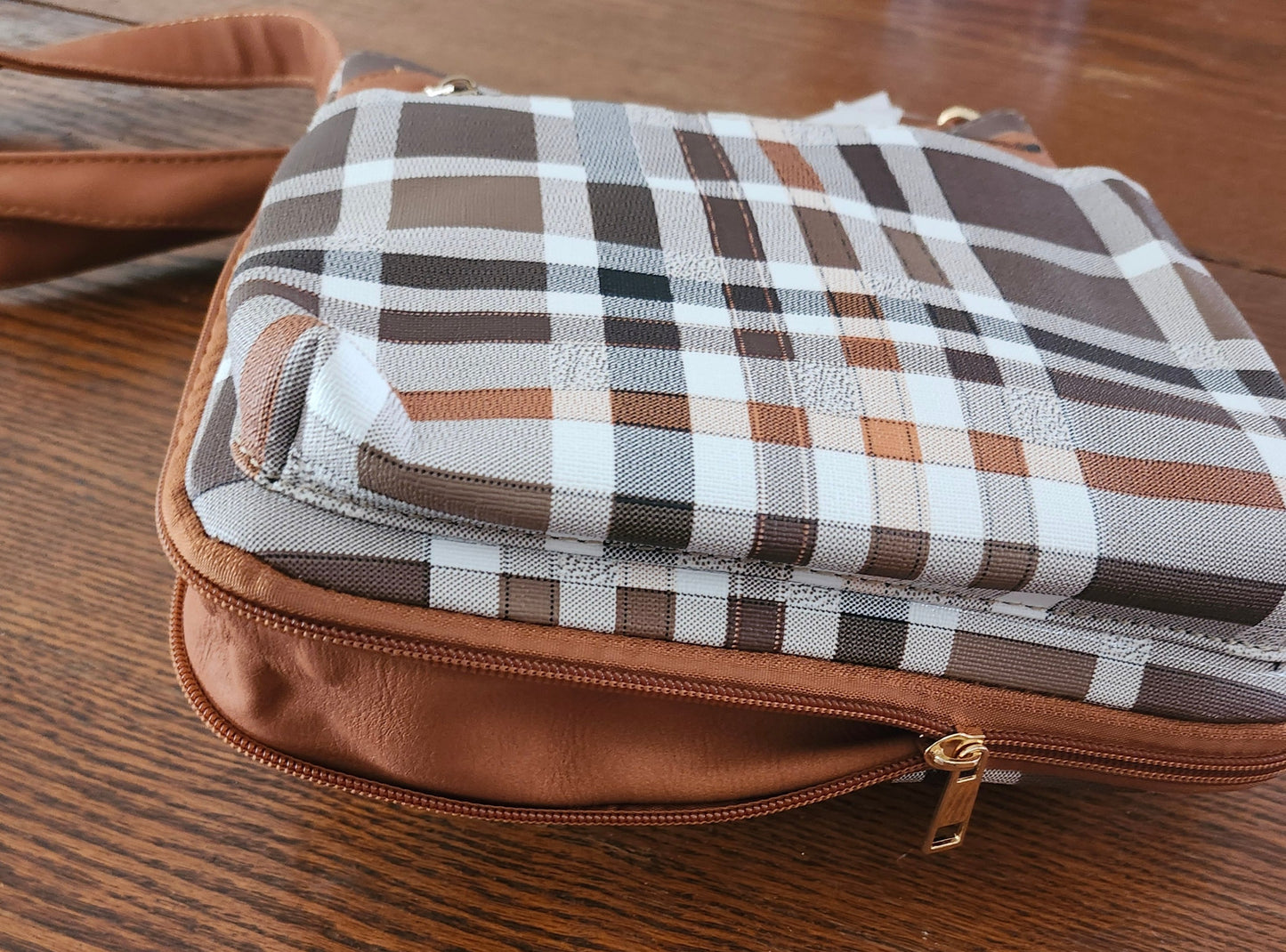 Woman Fashion PlaidTote Crossbody Bag With The Adjustable Strap "New Arrival"