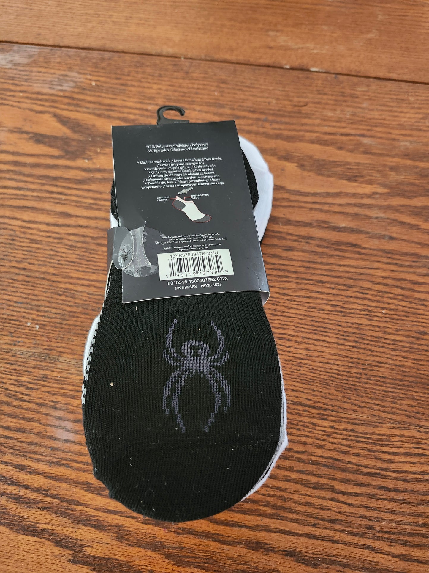 Men Spyder No Show Socks 5Pairs Colors White/Blue,White/Beige/Black/Pink,Gray/Blk,Black/Gray Fit Shoe Size 2-12"NEW ARRIVAL"