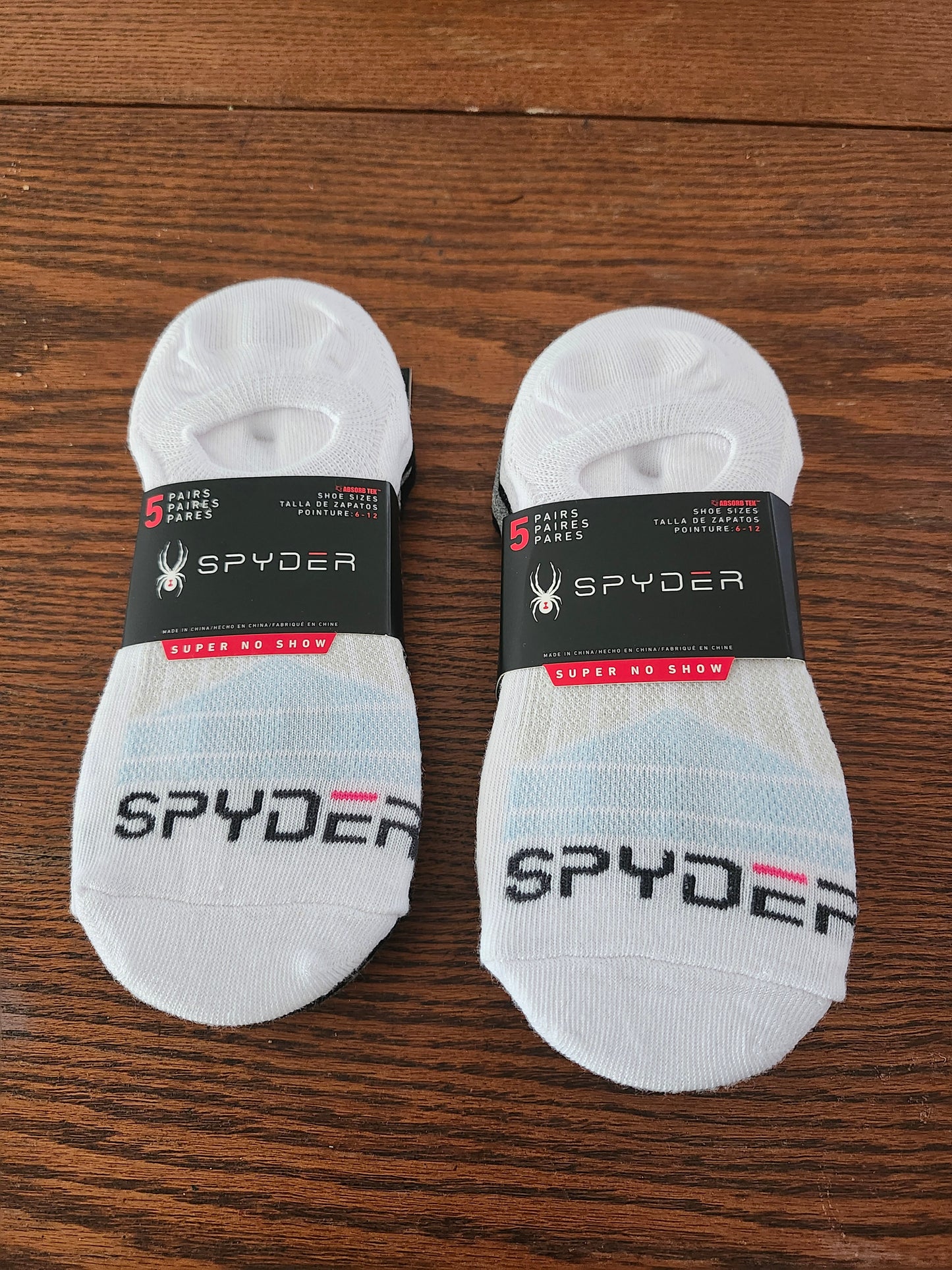 Men Spyder No Show Socks 5Pairs Colors White/Blue,White/Beige/Black/Pink,Gray/Blk,Black/Gray Fit Shoe Size 2-12"NEW ARRIVAL"