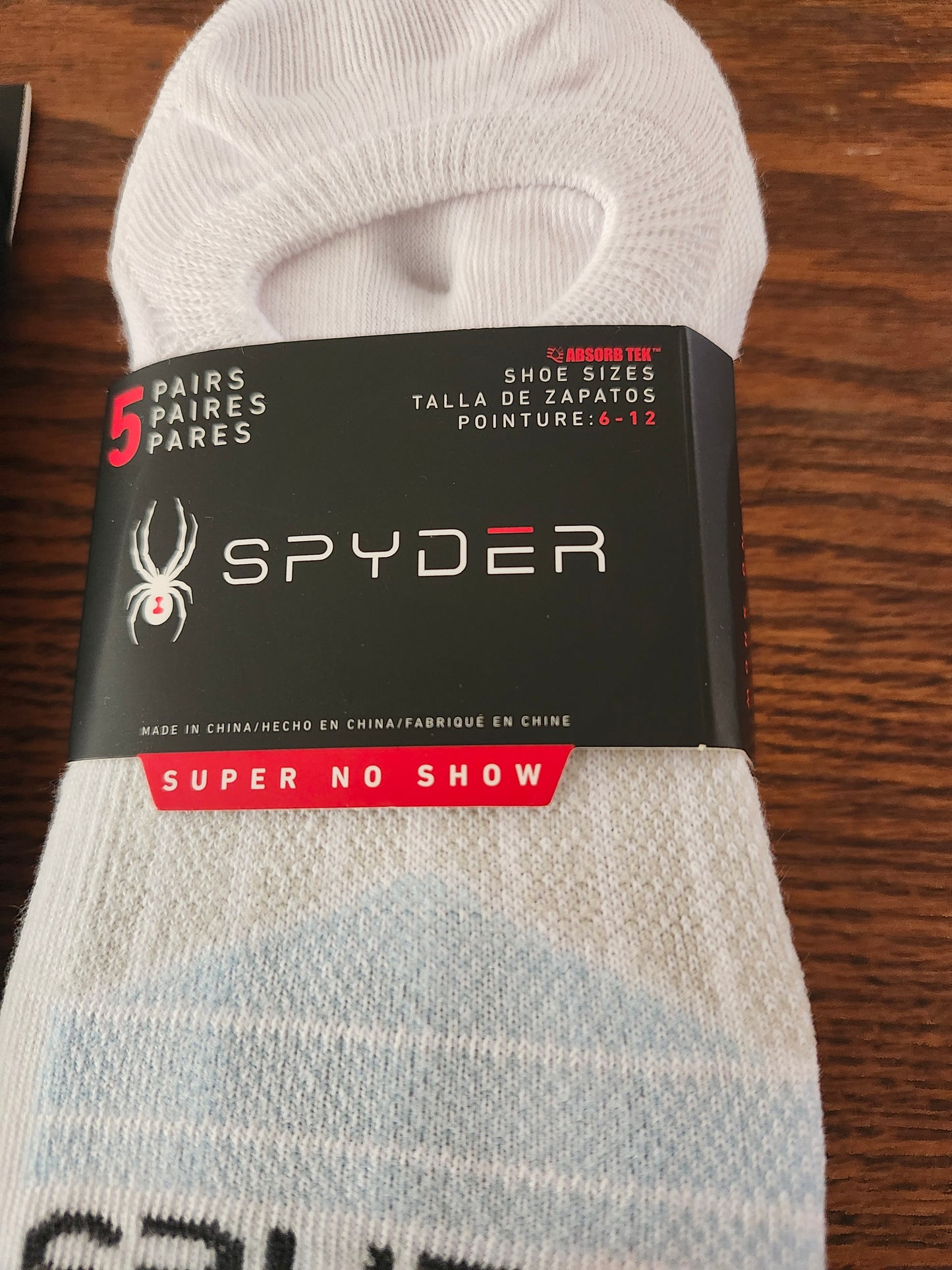 Men Spyder No Show Socks 5Pairs Colors White/Blue,White/Beige/Black/Pink,Gray/Blk,Black/Gray Fit Shoe Size 2-12"NEW ARRIVAL"