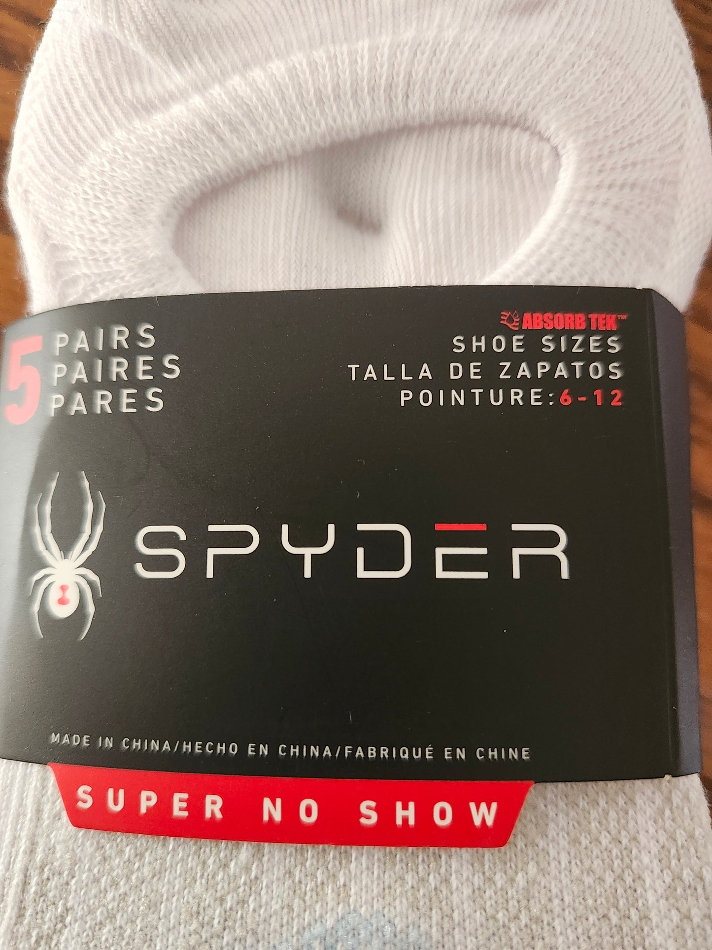 Men Spyder No Show Socks 5Pairs Colors White/Blue,White/Beige/Black/Pink,Gray/Blk,Black/Gray Fit Shoe Size 2-12"NEW ARRIVAL"