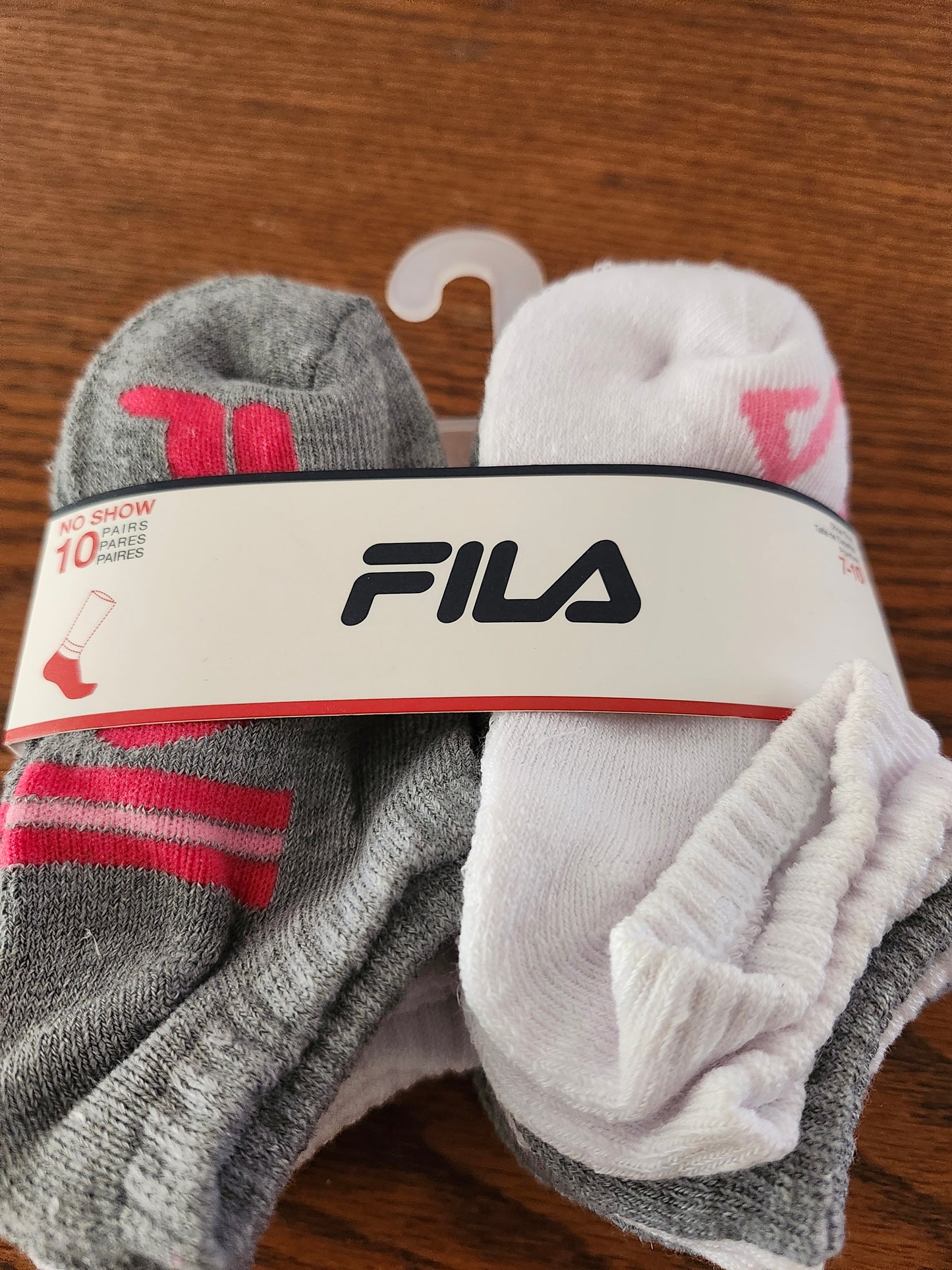 Kids Unisex No Show Fila Socks 10 Pairs "New Arrivel" Fit Shoe Size 7-10 Color Gray/White (SOLD OUT) Thanks For Your Purchase!