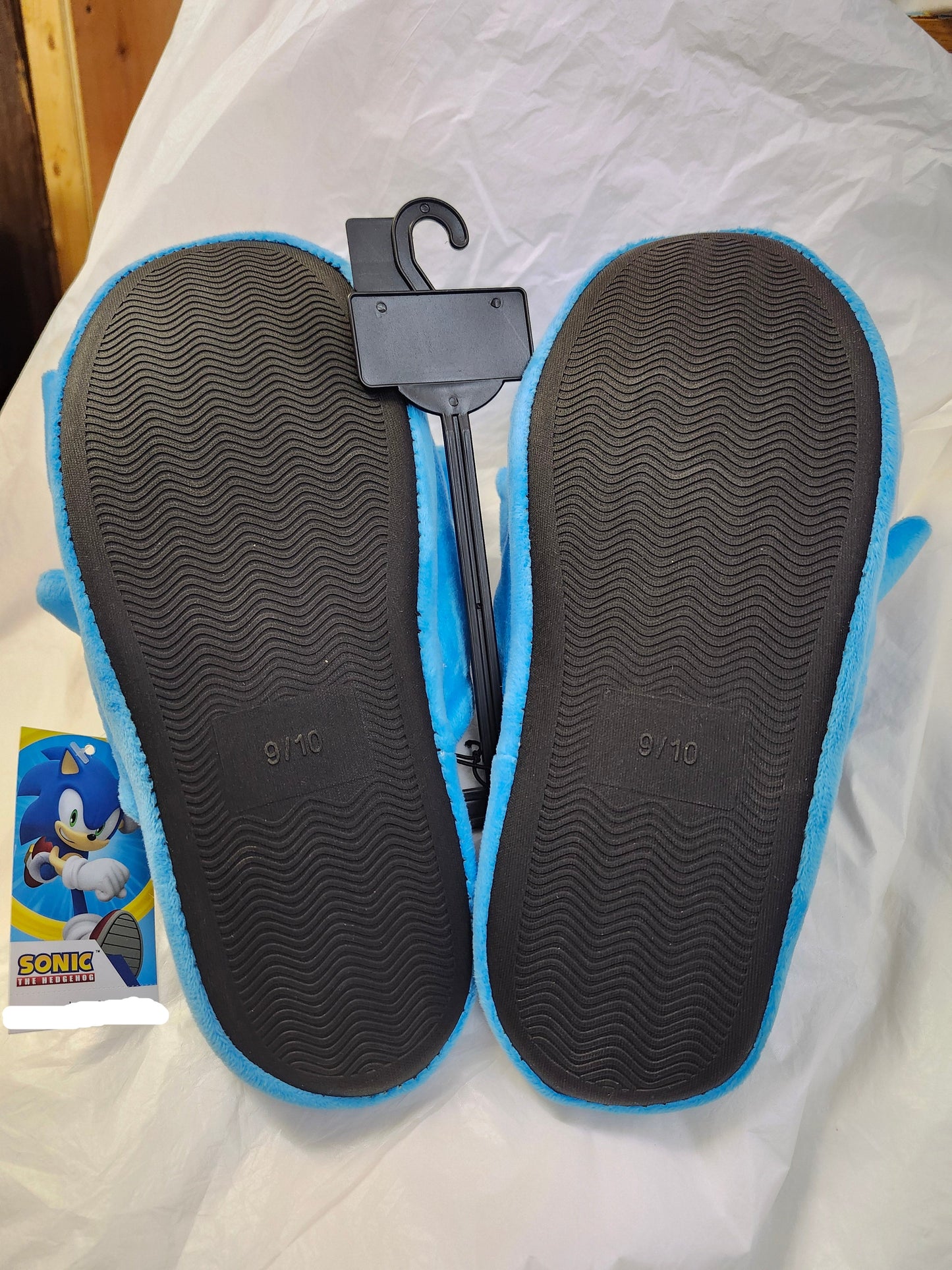 Unisex License Slippers Sonic The Hedgehog By SEGA Size 9-10 Color Blue "New Arrival"(SOLD OUT)
