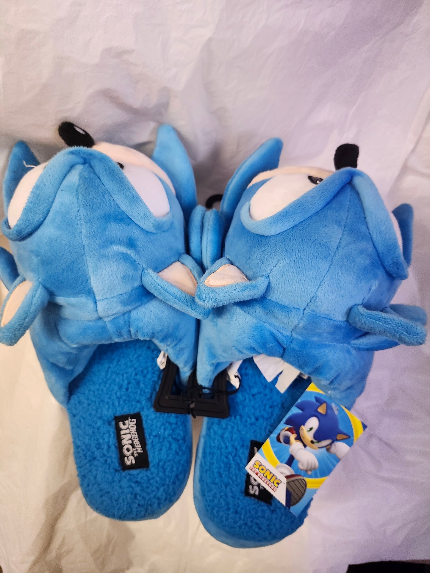 Unisex License Slippers Sonic The Hedgehog By SEGA Size 9-10 Color Blue "New Arrival"(SOLD OUT)