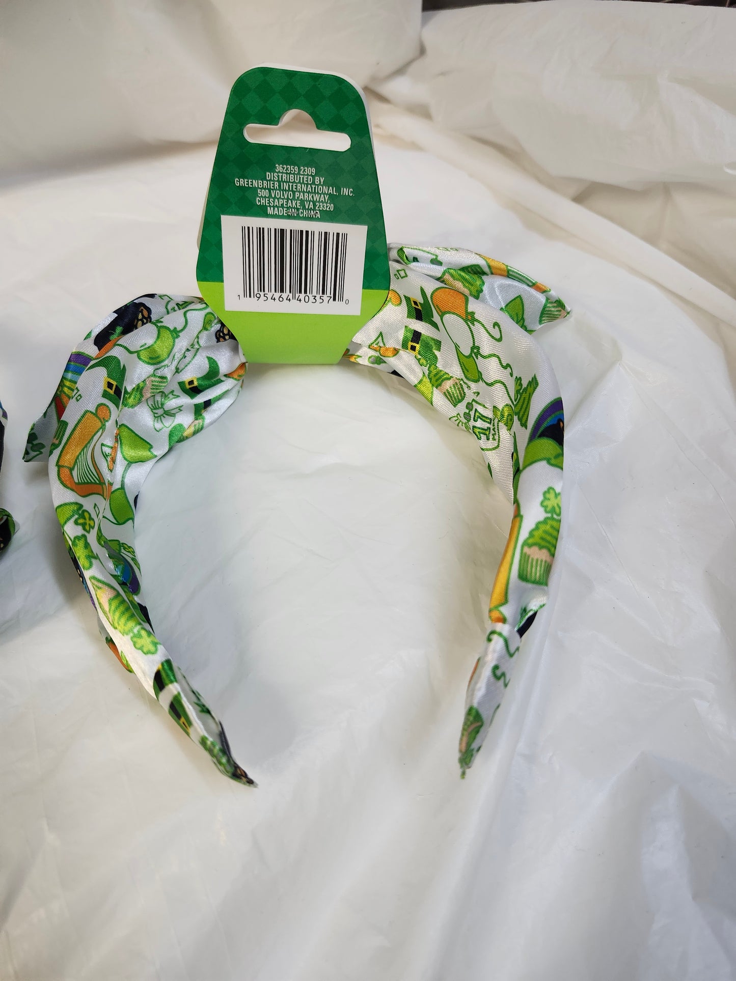 Woman/Girls Saint Pacrick's Bow Headband Multicolors "New Arrival"
