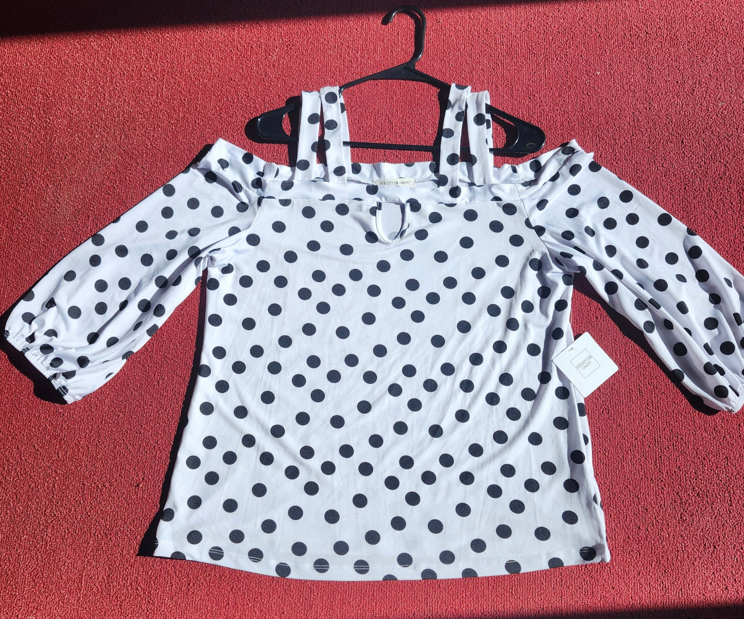 Woman Cold Shoulder Top Size XL By"Perseption Concept" New Arrival "