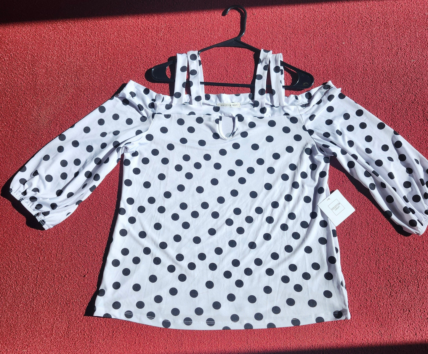 Woman Cold Shoulder Top Size XL By"Perseption Concept" New Arrival "