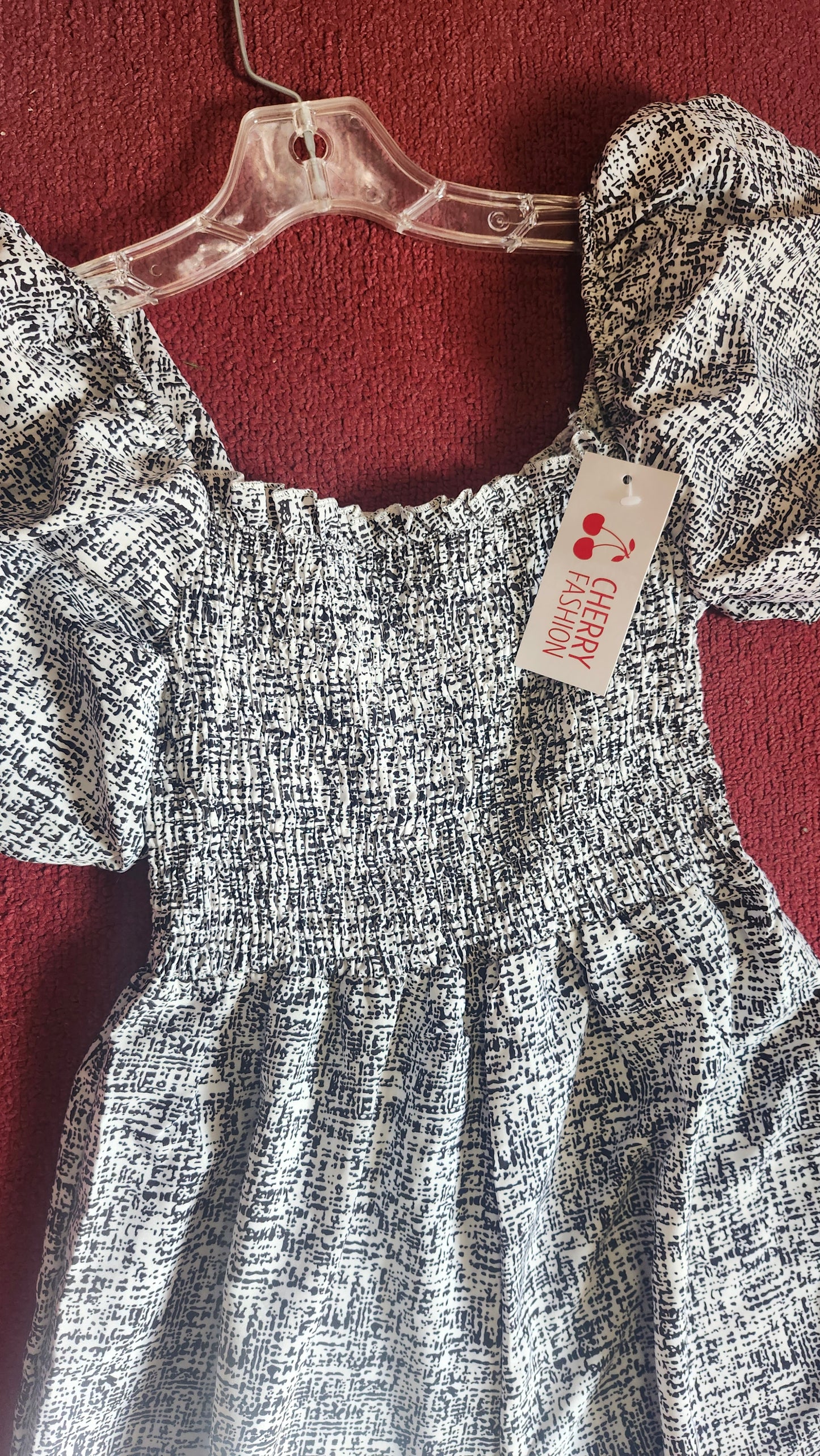 Womans Summer Casual jumpsuit Size Med./Large Color Blk/White By Cherry Fashion