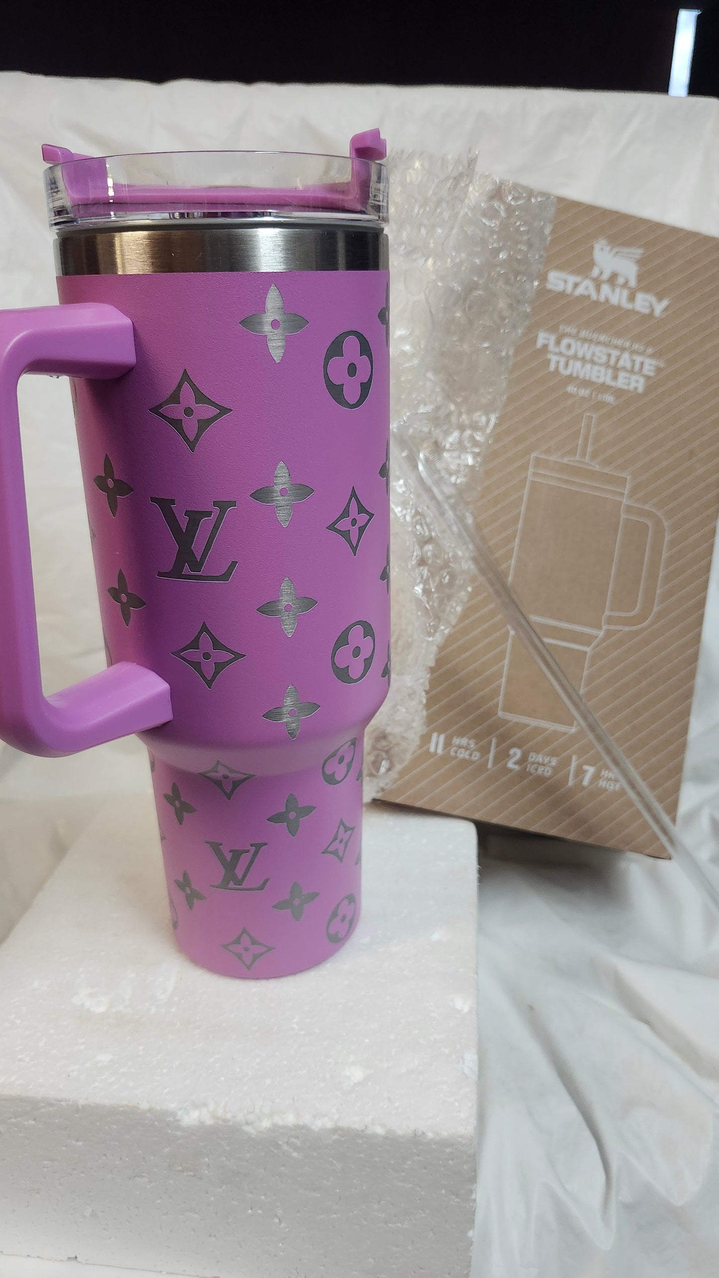 (SOLD OUT)Stanley Stainless Steel Tumbler 40 oz. Color Purple "New Arrival" Great For Mother's Day