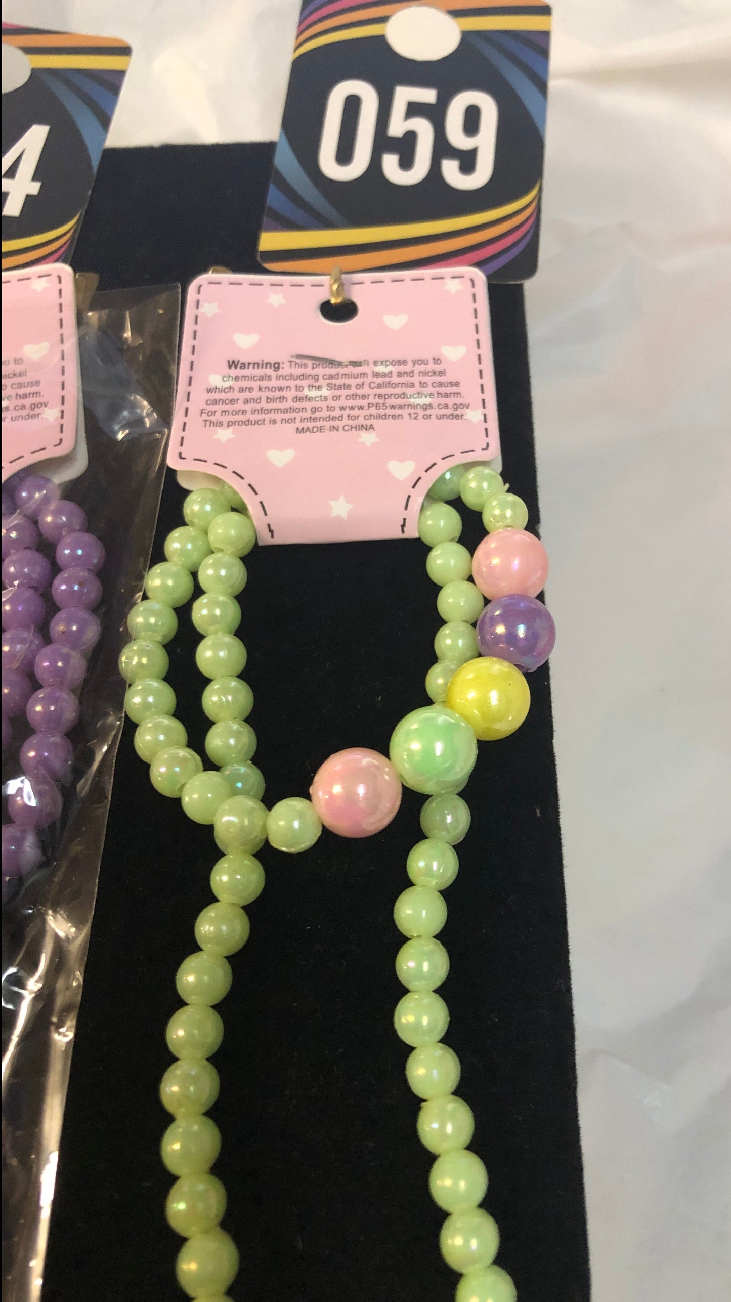 Girls 2 Piece Set. "New Arrival" Necklace and Braclet Set 6 Different Colors. Great For Easter. Order Now!