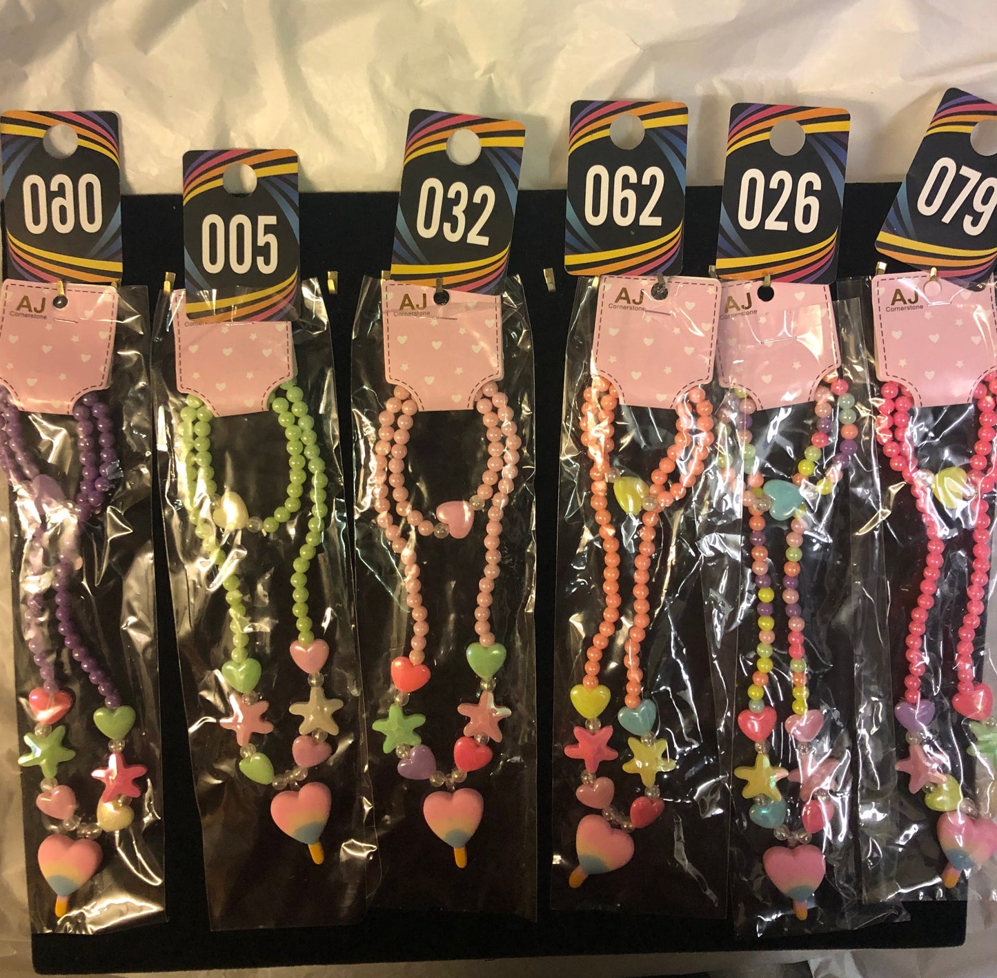 Girls 2 Piece Set. "New Arrival" Necklace and Braclet Set 6 Different Colors. Great For Easter. Order Now! Regular price $10.00
