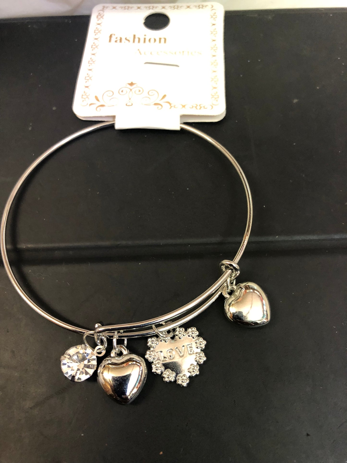 Woman Fashion Accessories Braclet W/Charms Come In Gold Or Silver "New Arrival"
