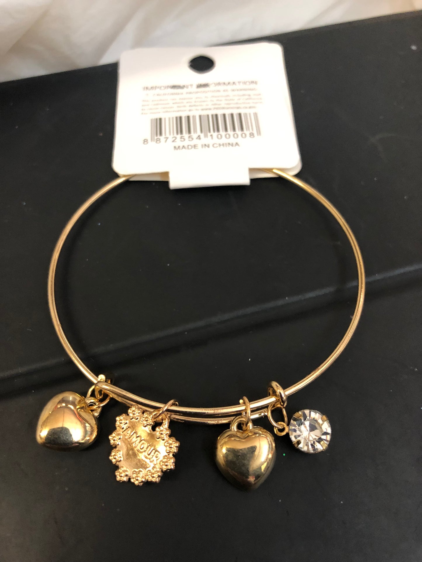 Woman Fashion Accessories Braclet W/Charms Come In Gold Or Silver "New Arrival"