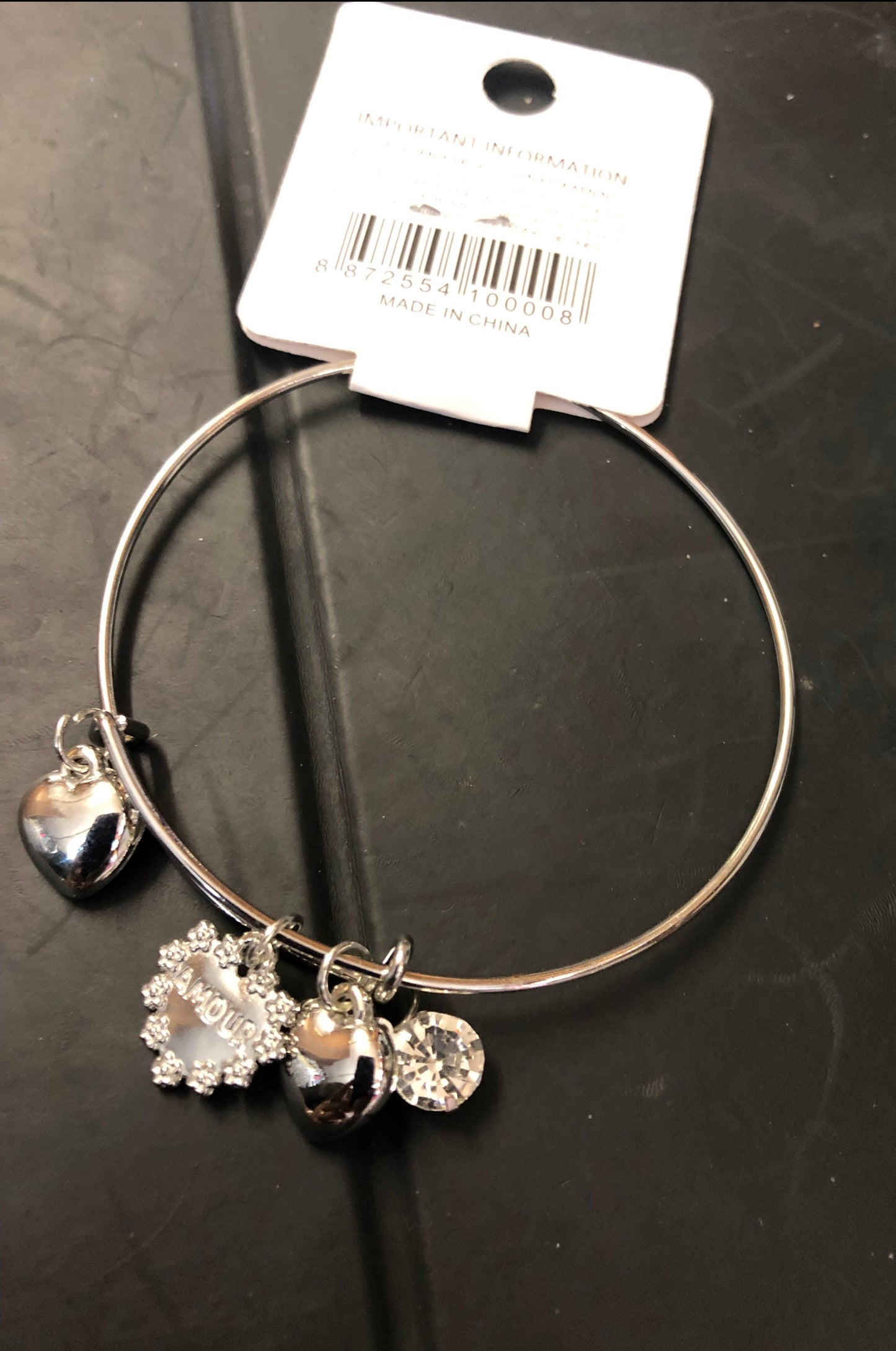 Woman Fashion Accessories Braclet W/Charms Come In Gold Or Silver "New Arrival"