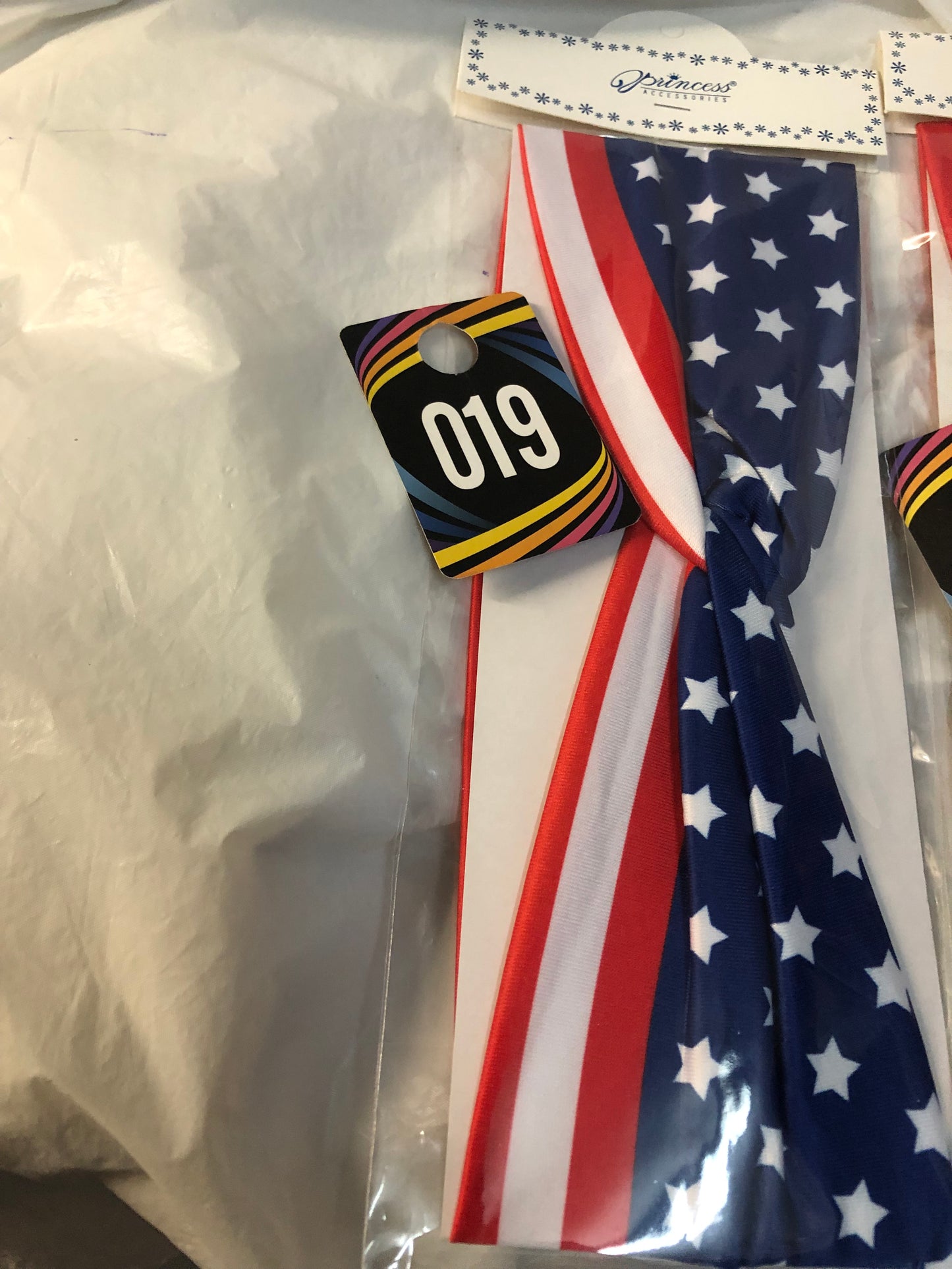 Woman/Girls Headband Hair Accessory Stretchy $12.00 Ea. Or 2 For $ 15.00 Red White and Blue Patriotic American Flag.