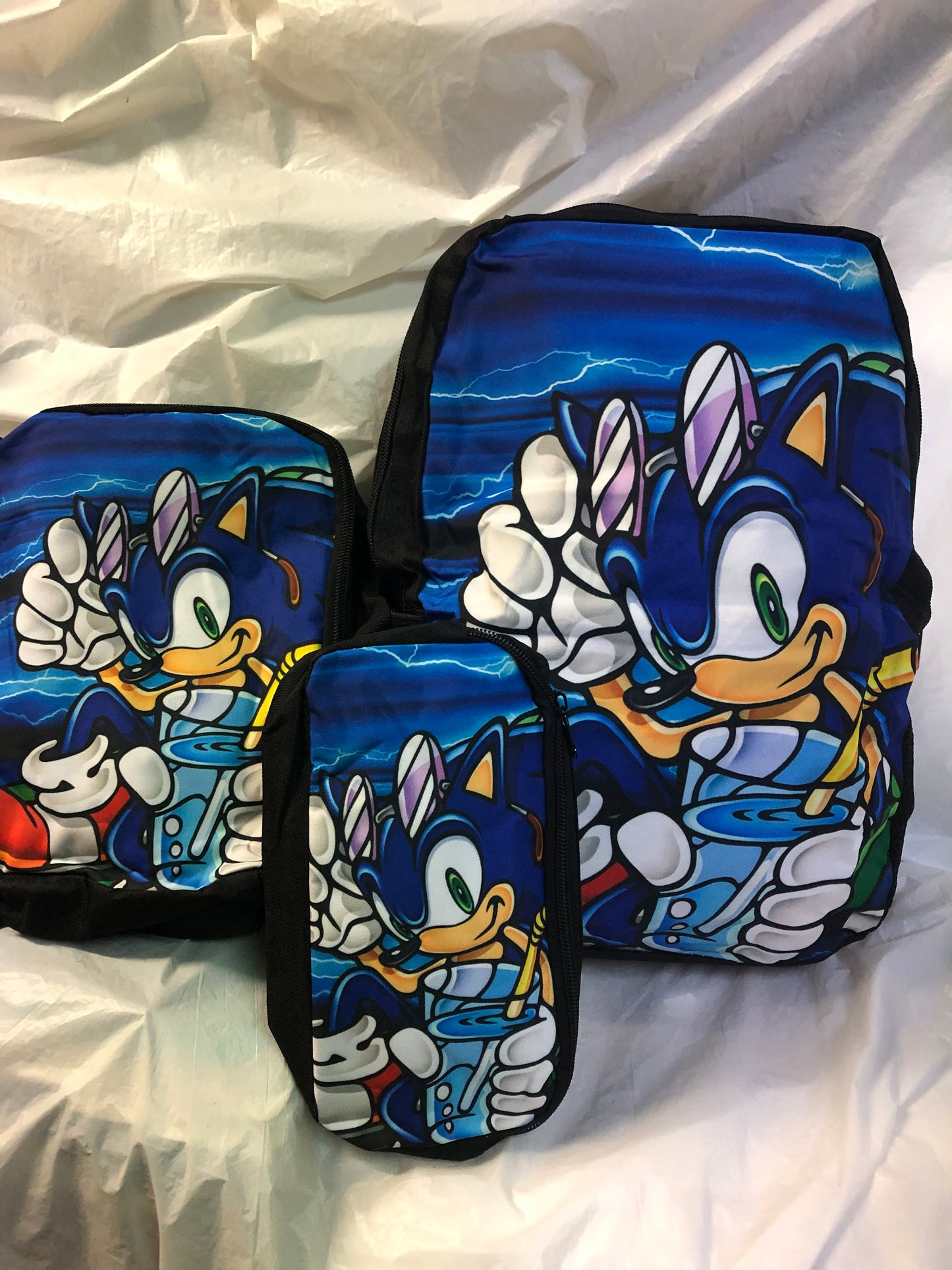 Anime Sonic Backpack 3 in 1 For A Adult Girl Or Boy "New Arrival" Only 1 Left.