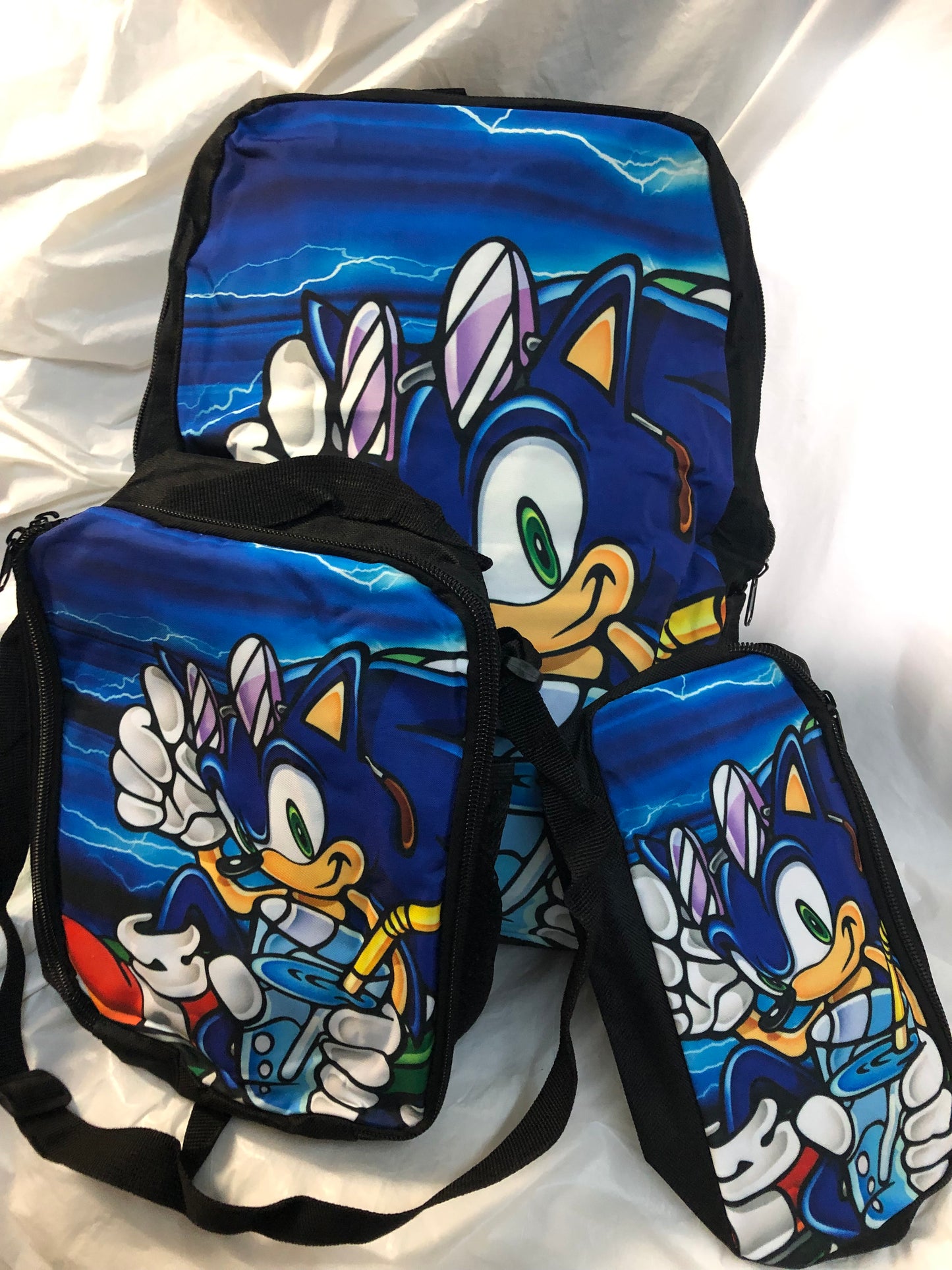 Anime Sonic Backpack 3 in 1 For A Adult Girl Or Boy "New Arrival" Only 1 Left.