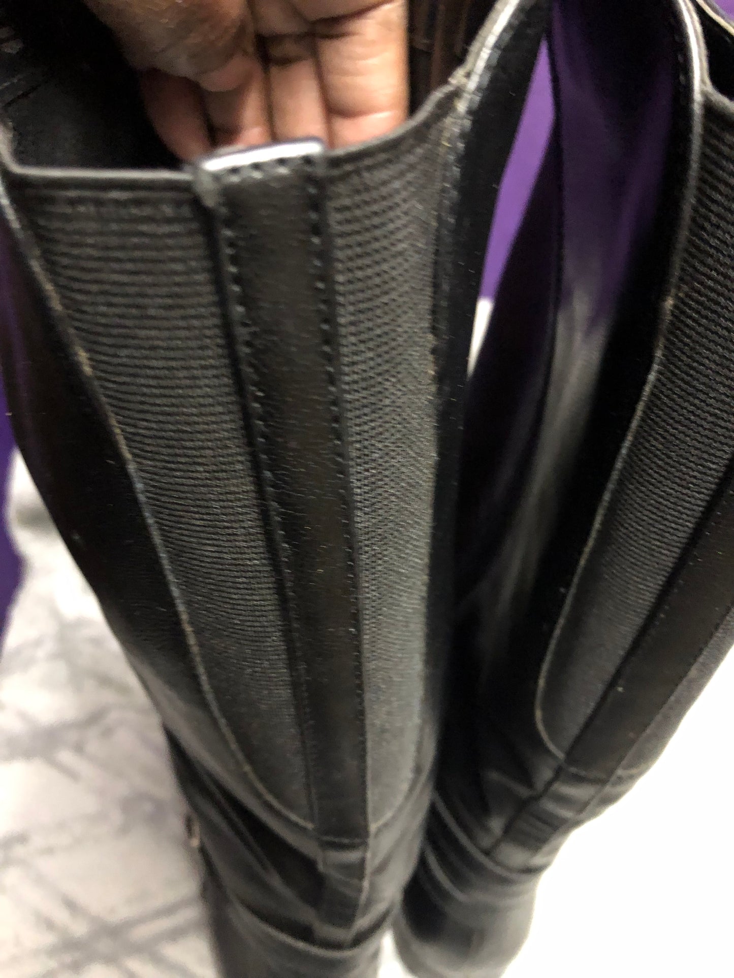 Woman Boots/With Heel Size 8 Color Black Side Zipper. Wide Calf.Frienly SOLD OUT Thanks For Your Purchase!