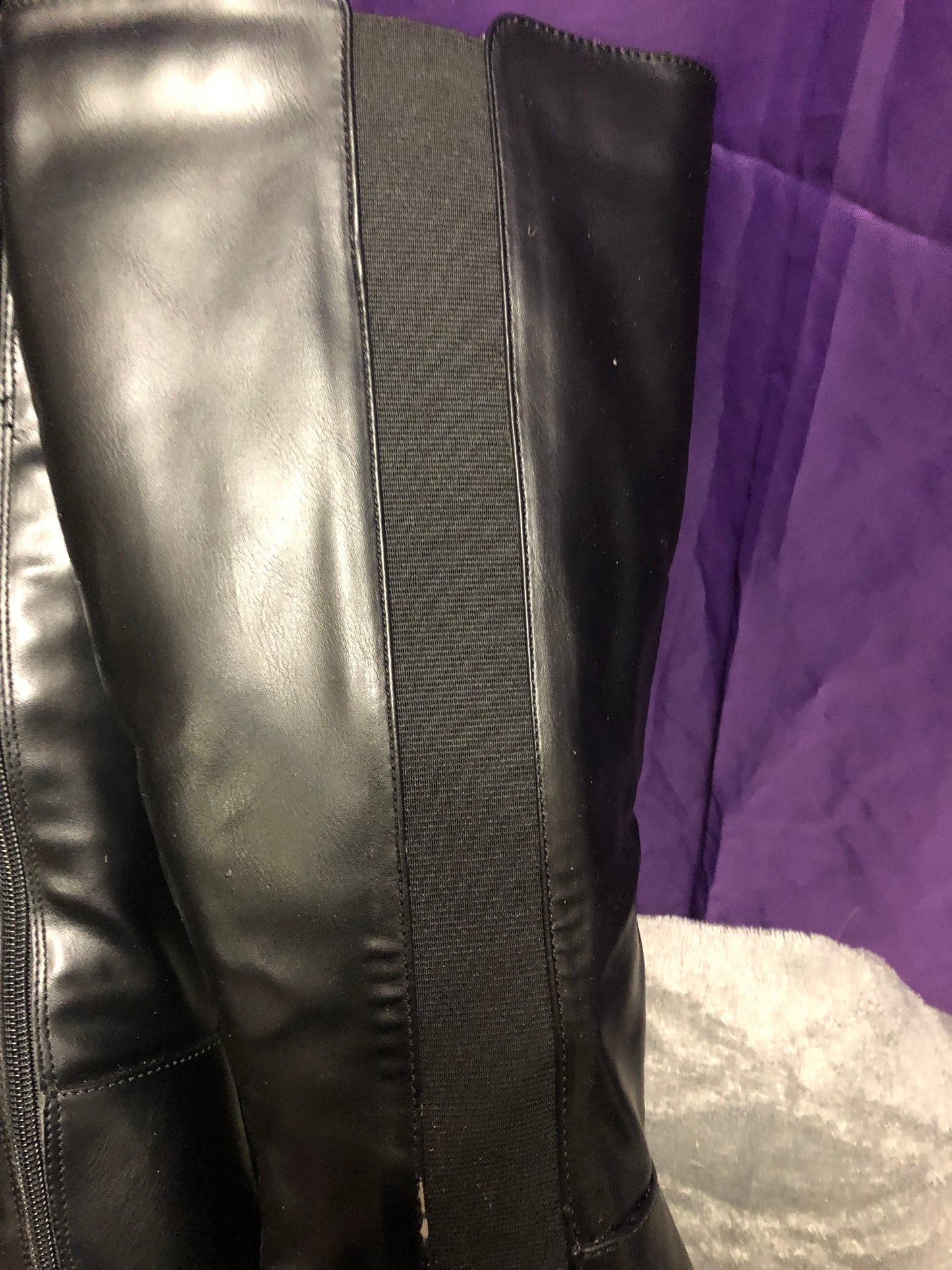 Woman Boots/With Heel Size 8 Color Black Side Zipper. Wide Calf.Frienly SOLD OUT Thanks For Your Purchase!