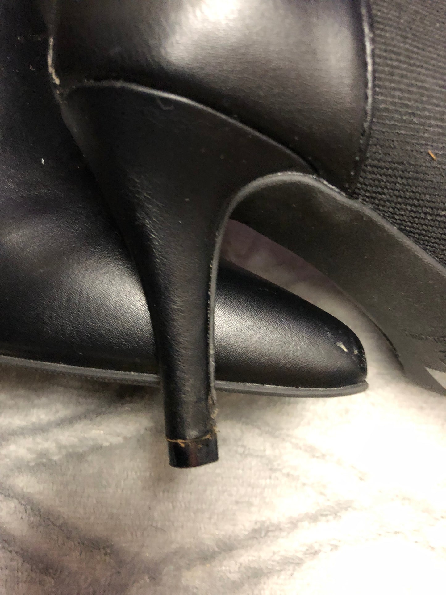 Woman Boots/With Heel Size 8 Color Black Side Zipper. Wide Calf.Frienly SOLD OUT Thanks For Your Purchase!