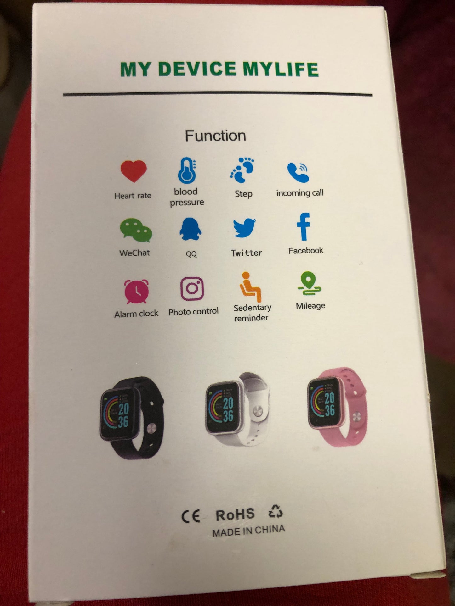 Smart Bracelet Your Health Steward Great Father's Day,Christmas Just A Great Gift" New Arrival"