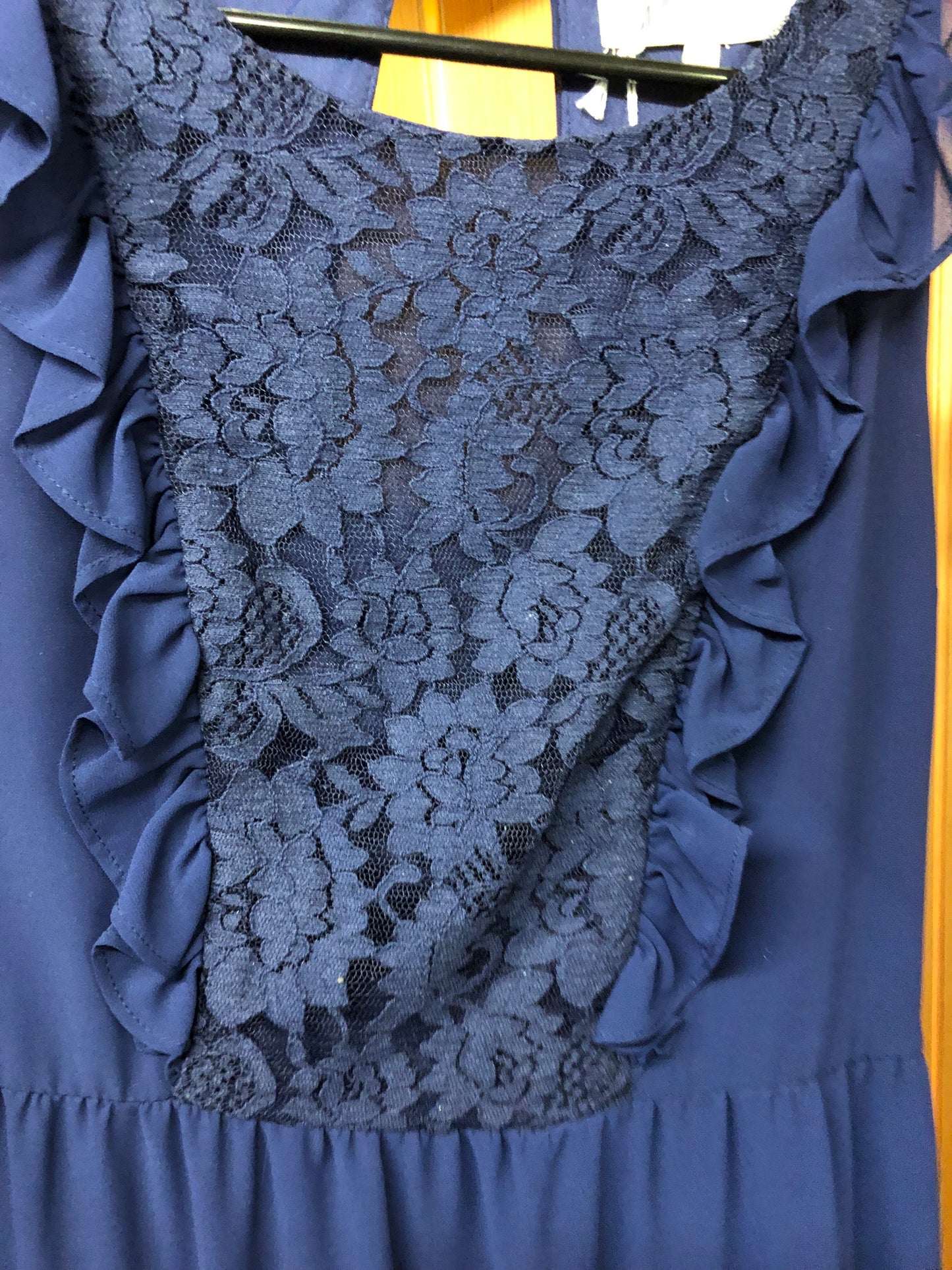 Dress Size Large In The Color Blue With Lace Trim Just In Time For Mother's Day By: Jolt