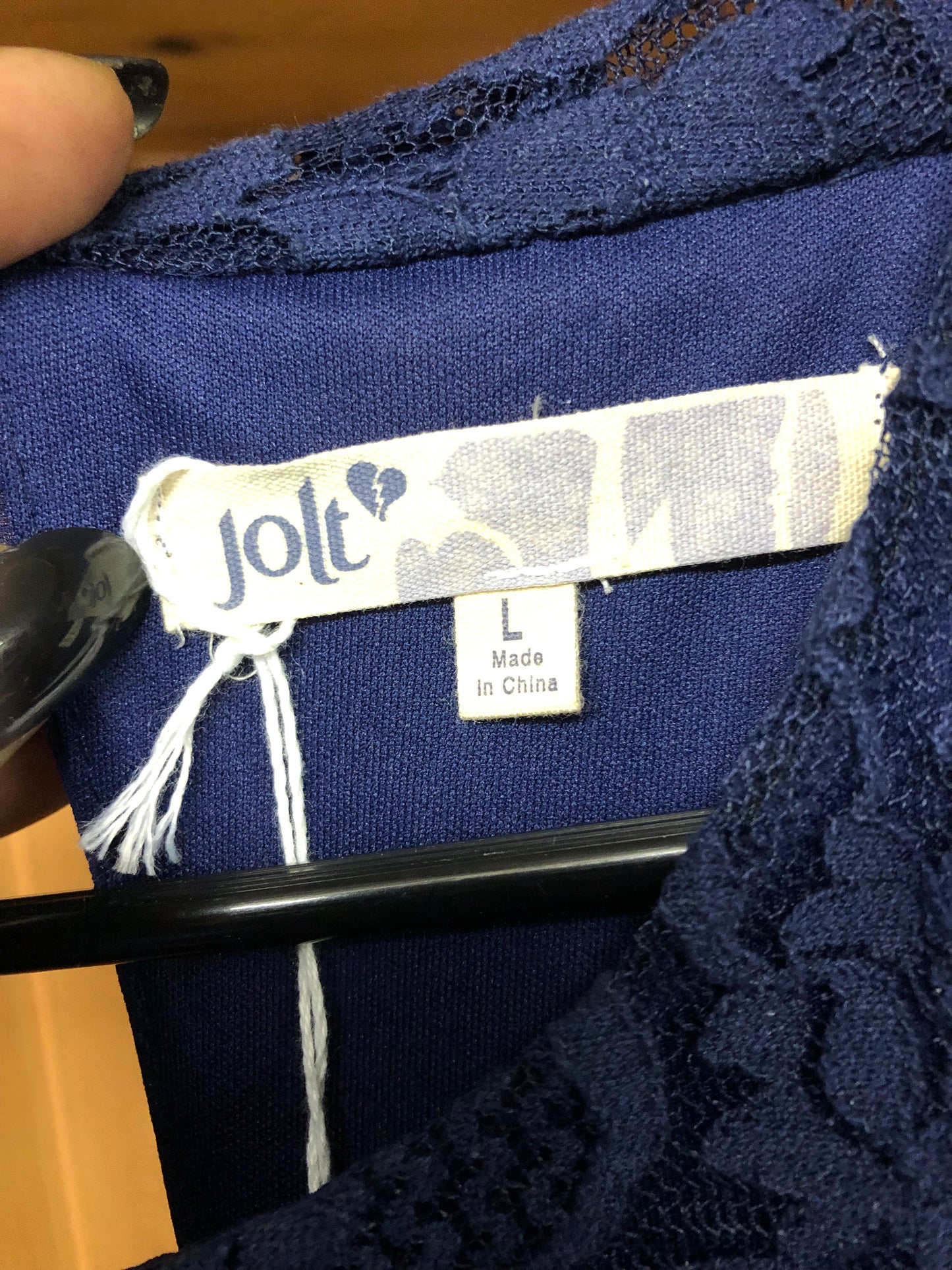 Dress Size Large In The Color Blue With Lace Trim Just In Time For Mother's Day By: Jolt