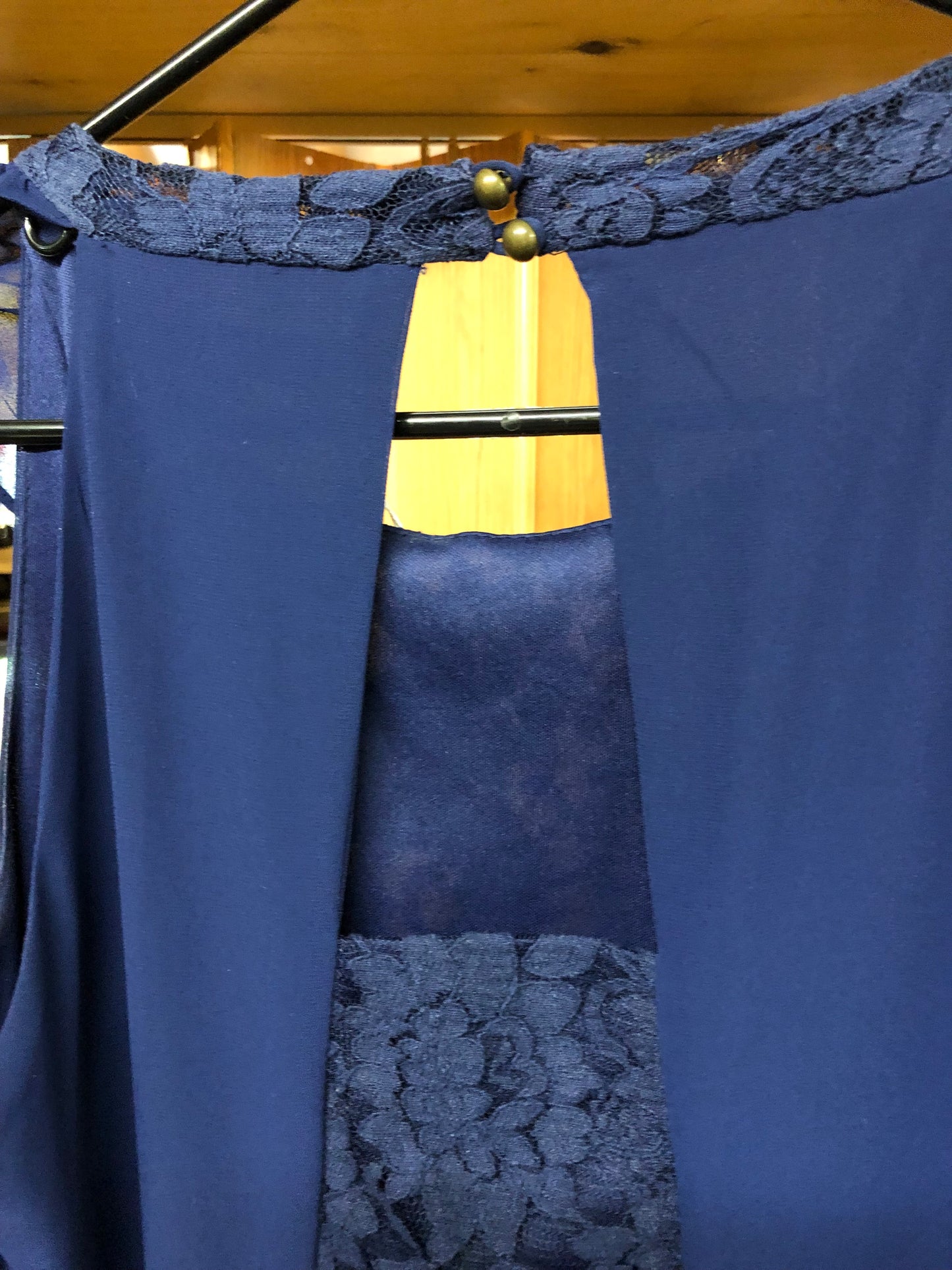 Dress Size Large In The Color Blue With Lace Trim Just In Time For Mother's Day By: Jolt