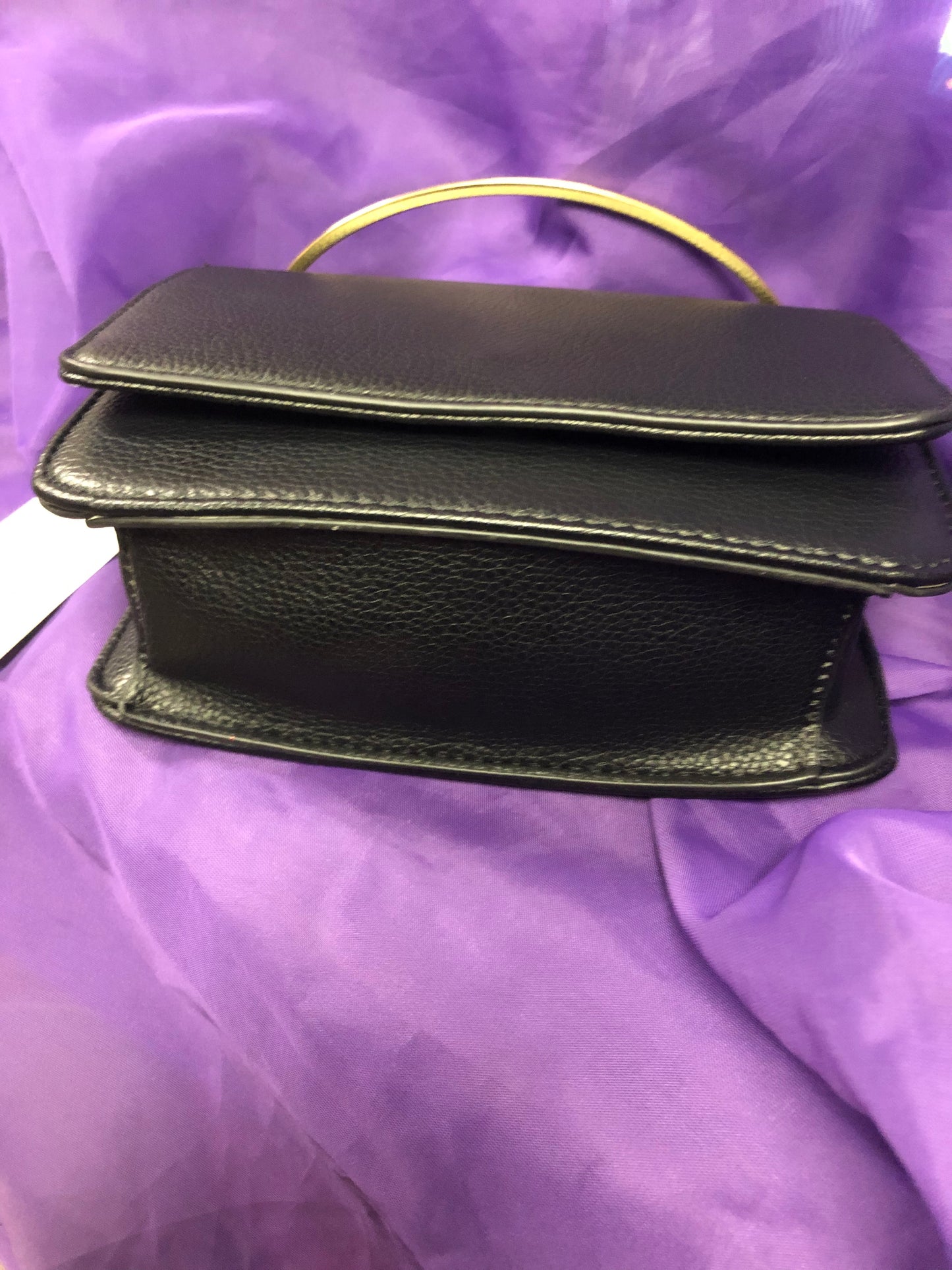 Woman Fashion Tote Bag With Chain Crossbody Strap Color Black "New Arrival"