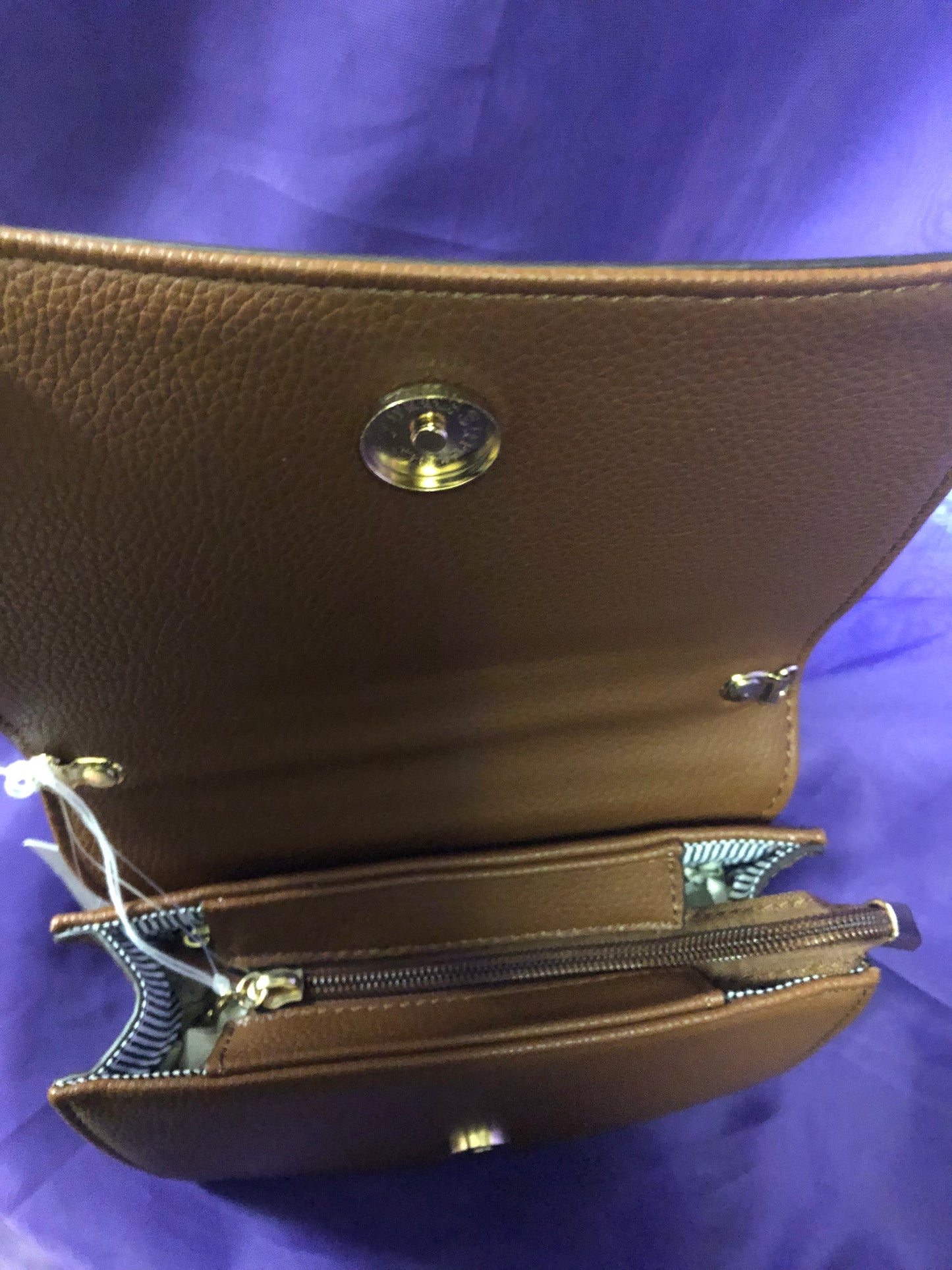Woman Fashion Tote Bag With Chain Crossbody Strap Color Coffee "New Arrival"