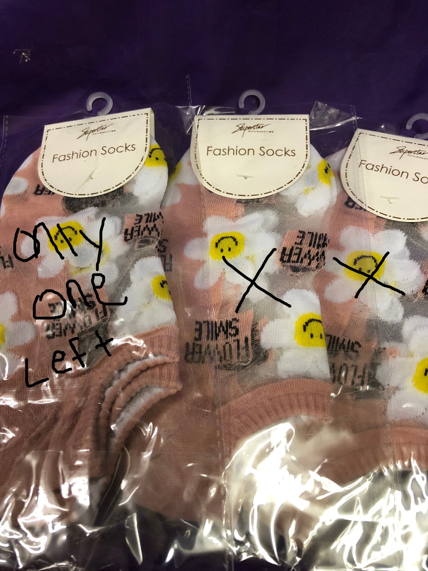 Woman Fashion Ankle Socks With Sheer Top. Colors Only Gray And Pink. Left 85%Cotton 15%Spandex "New Arrival"