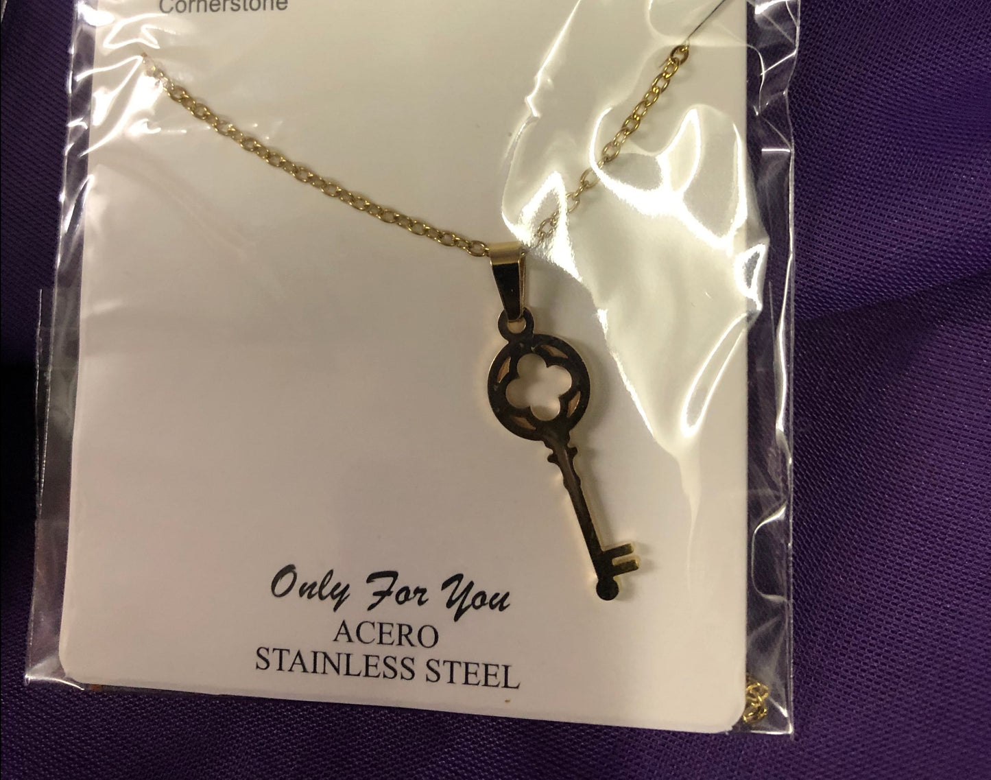 Woman Stainless Steel Necklace "New Arrival" Comes In Gold Or Silver