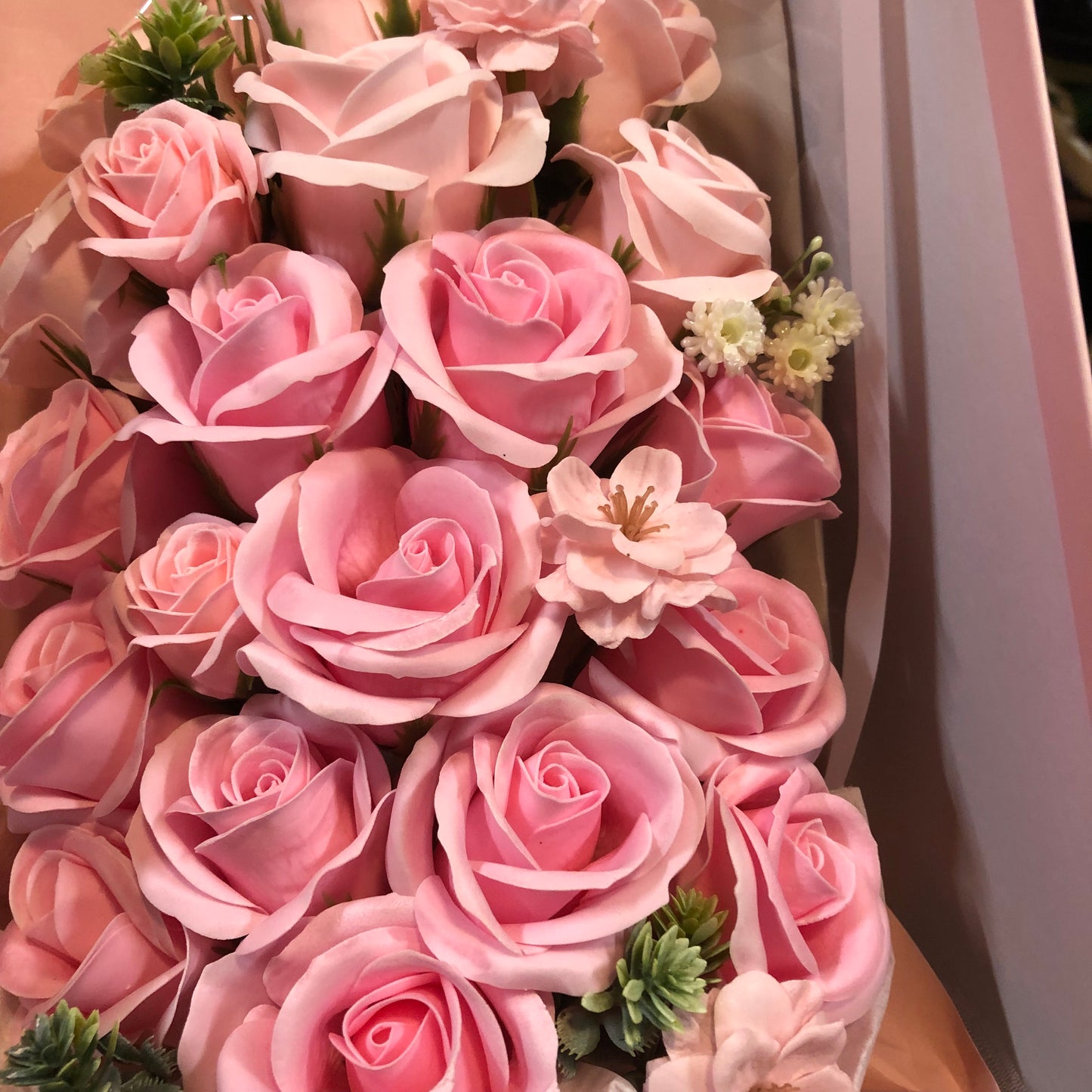 "Just In Time For Mother's Day " 3 Doz. Pink/Peach Silk Scented Roses "New Arrival Going Fast