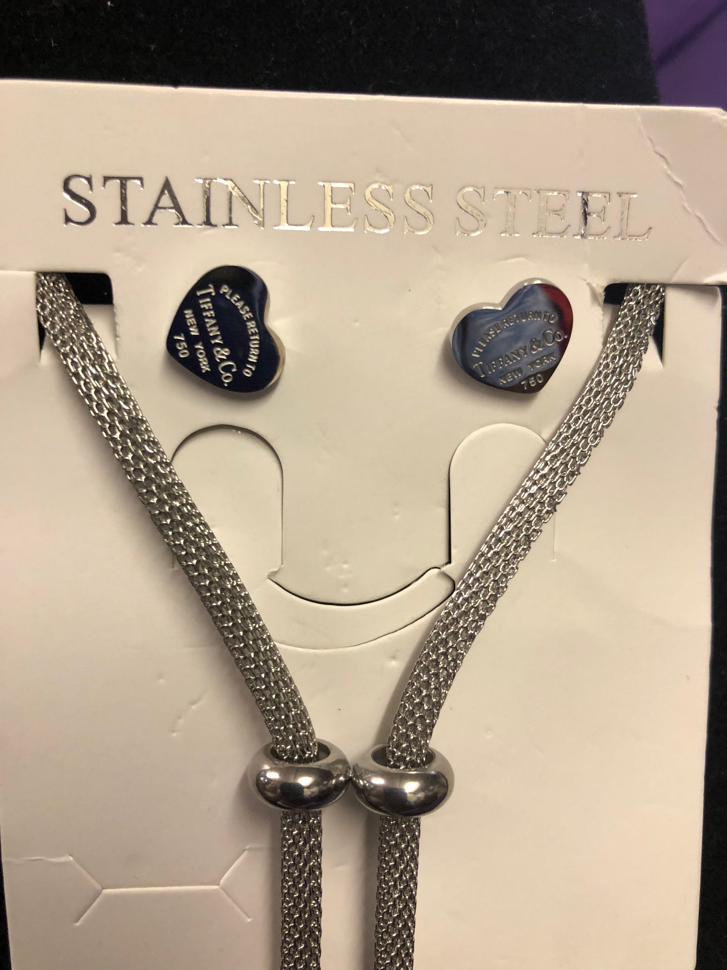 Woman Necklace Set Comes In Gold Or Silver With The Adjustable Cross Bar In Front. Great (SOLD OUT IN SILVER))"New Arrival"