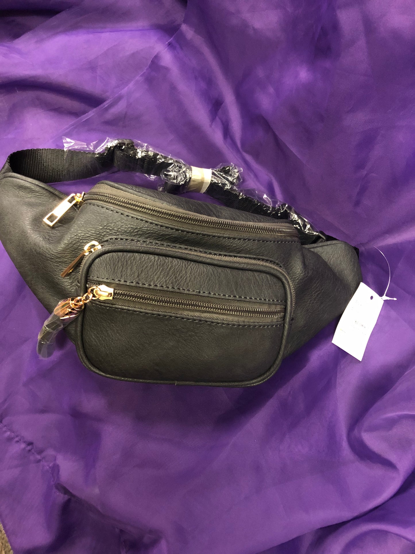 Unisex Fanny Pack Or Sling Bag With Adjustable Strap Color Charcoal Gray "New Arrival"