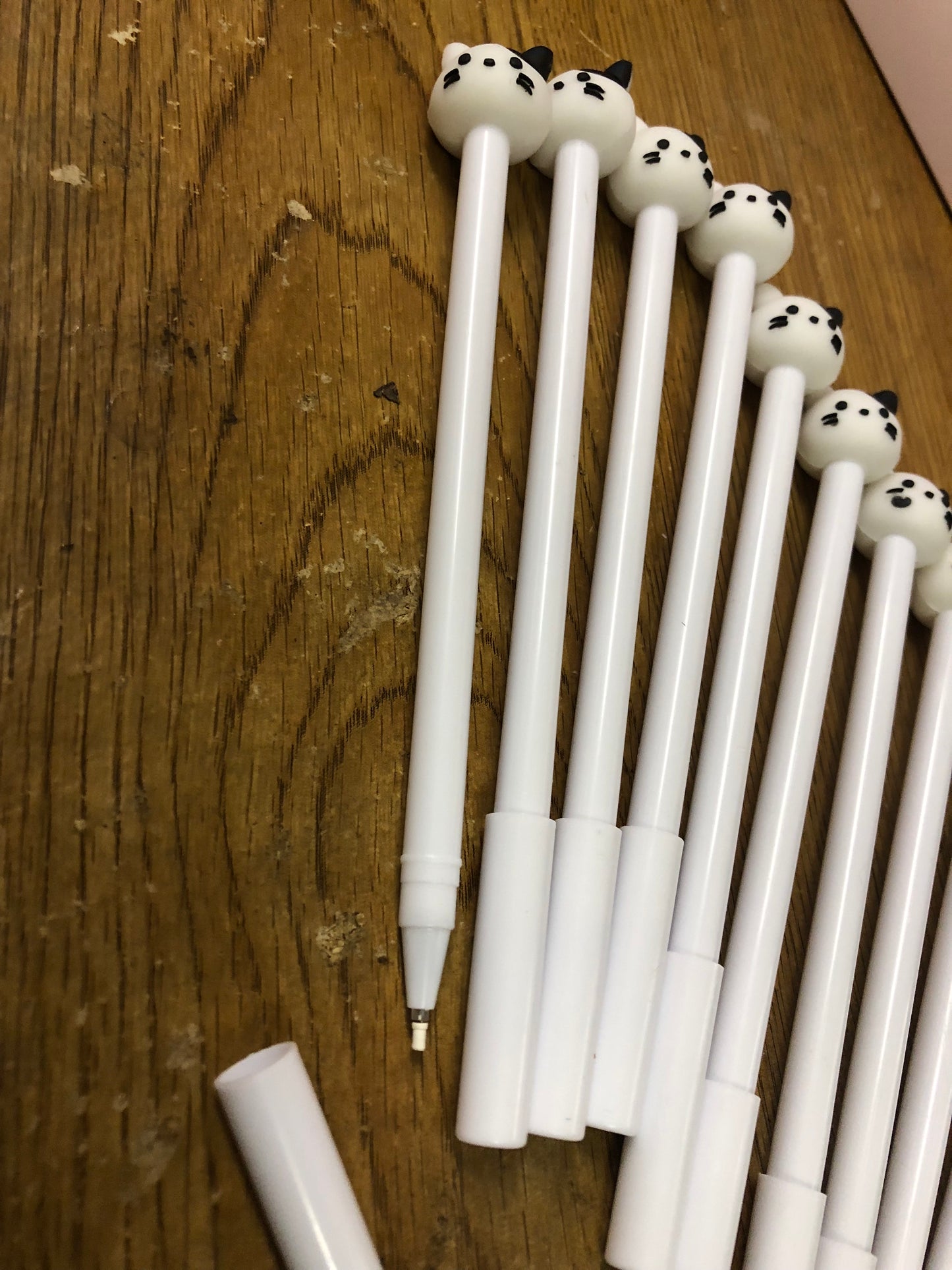 Cat Ball Point Pens Color White/Black "New Arrival" 3.00 Each Or All Only 9 Left At 27.00