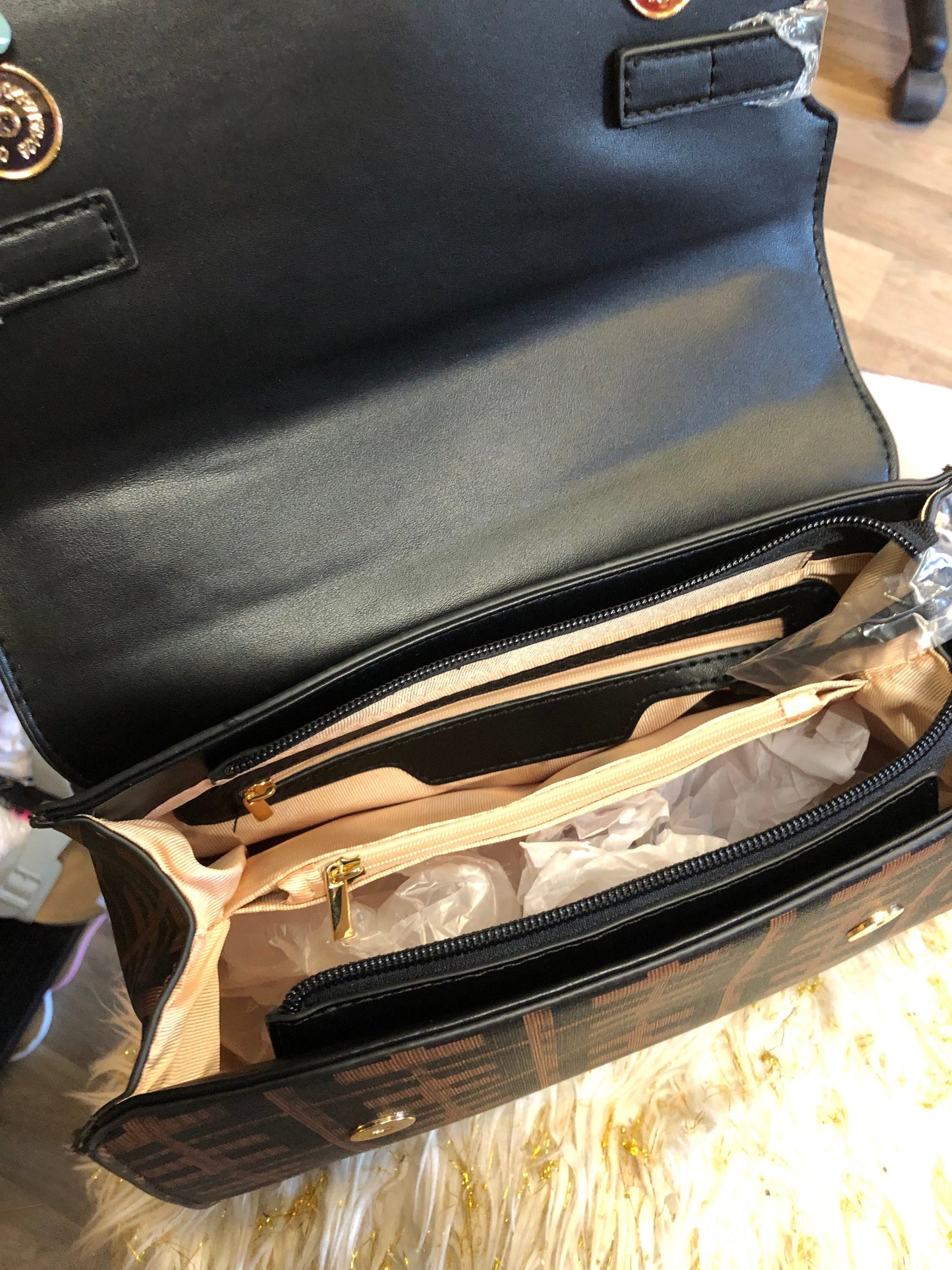 Fashion Leather Crossbody Bag 2in1 With Wallet & Crossbody Strap "New Arrival"