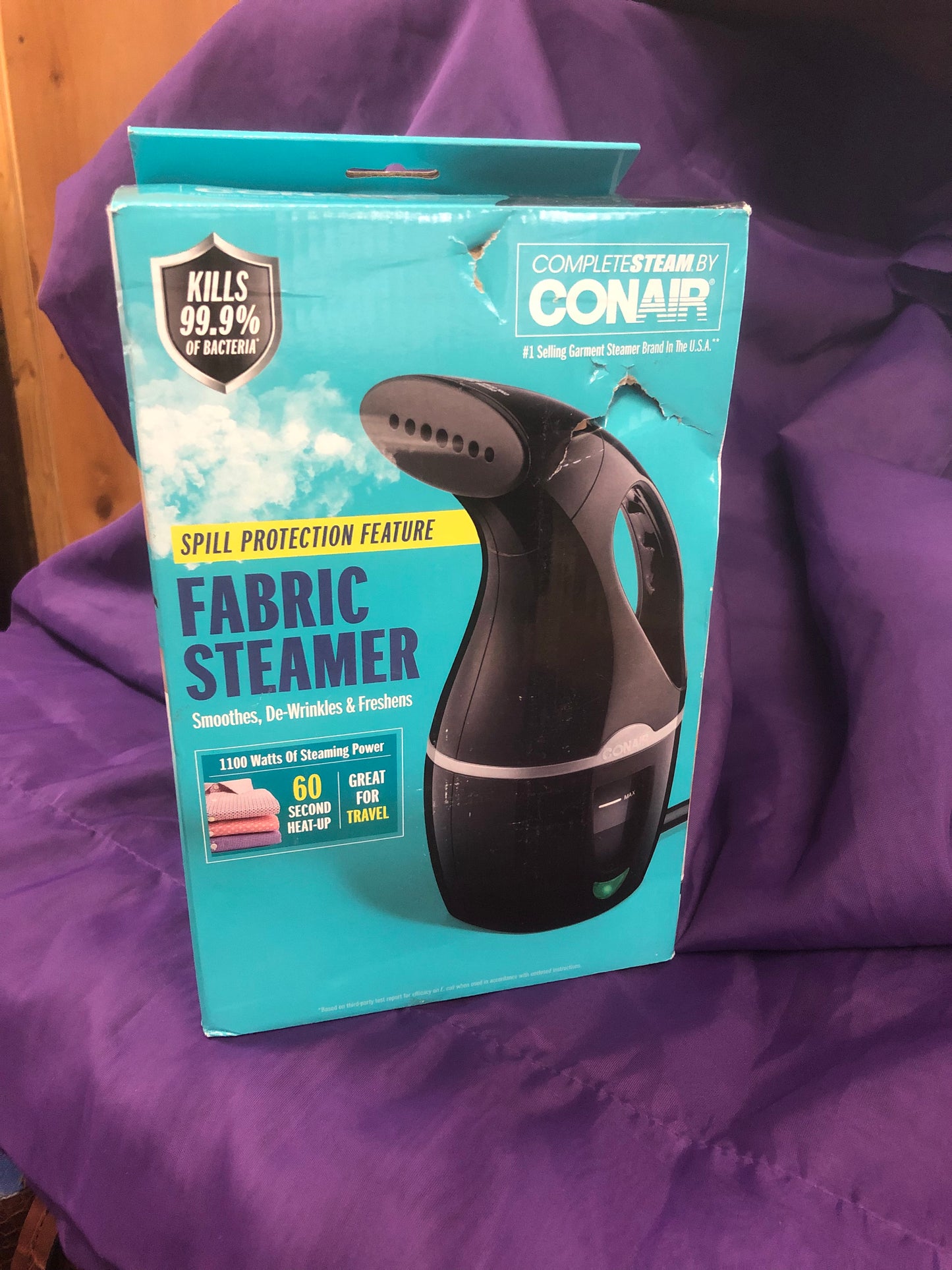 Conair Handheld Travel Garment Steamer for Clothes, CompleteSteam 1100W, For Home, Office and Travel 'New Arrival"
