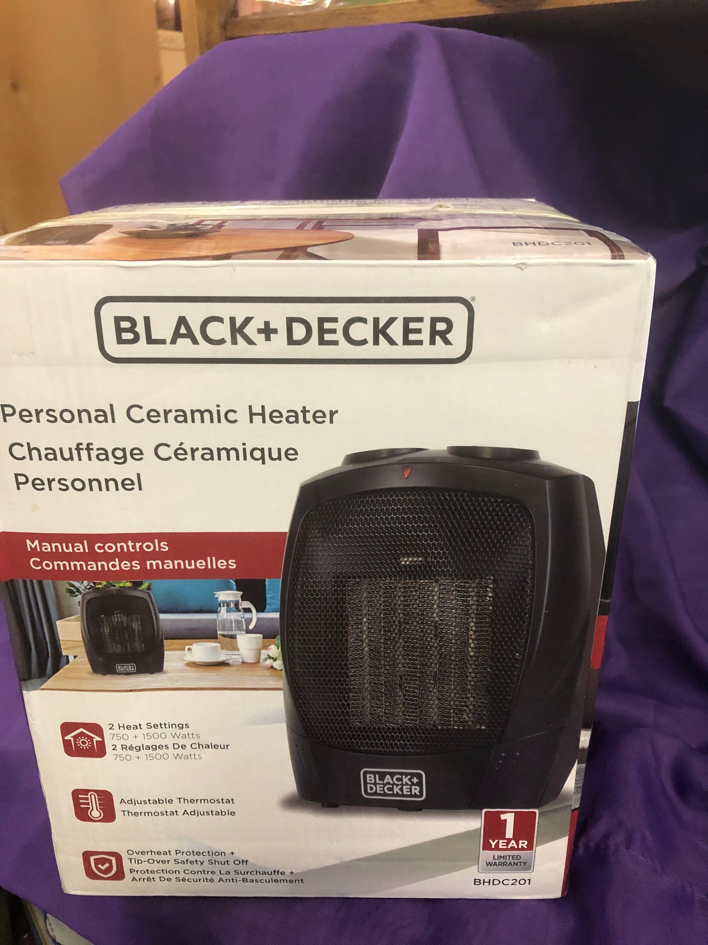 Black & Dracker 1,500-Watt Electric Personal Ceramic Space Heater "New Arrival"(SOLD OUT) Thanks For Your Purchase