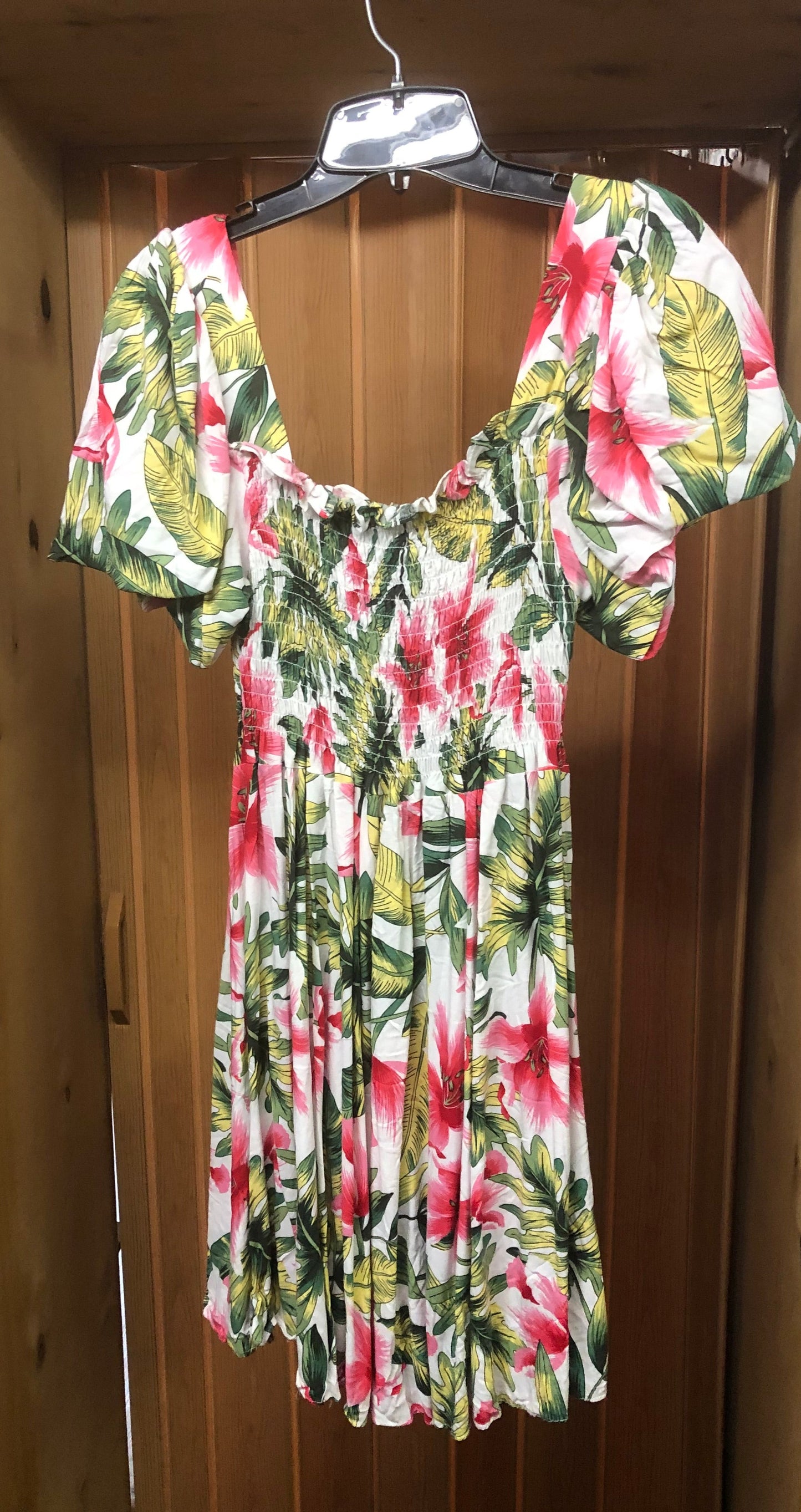 Summer Romper Dress Size Med/Large Color Floral Print Throughout "New Arrival"