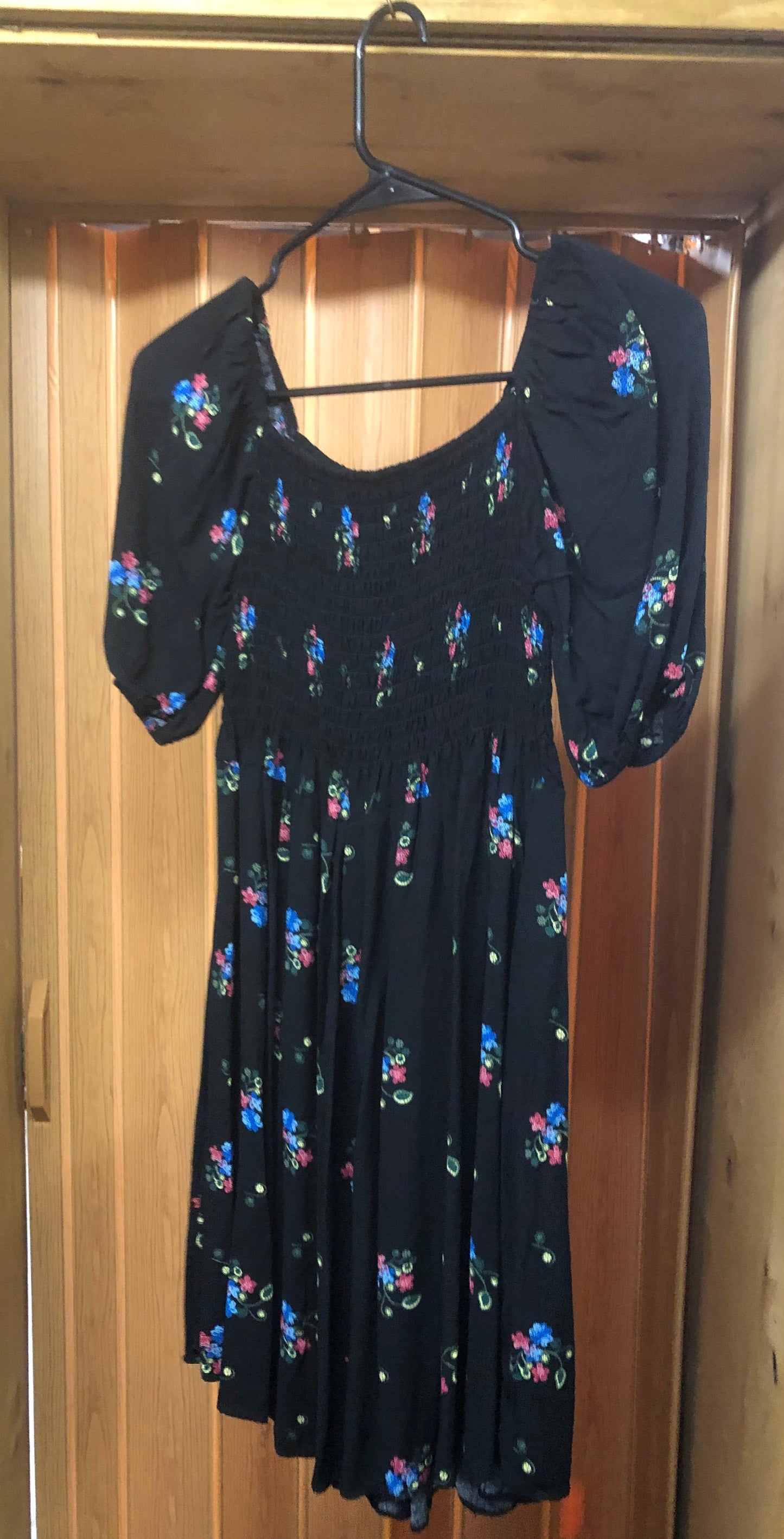 Summer Romper Dress Color Black Multi With Floral Print "New Arrival"