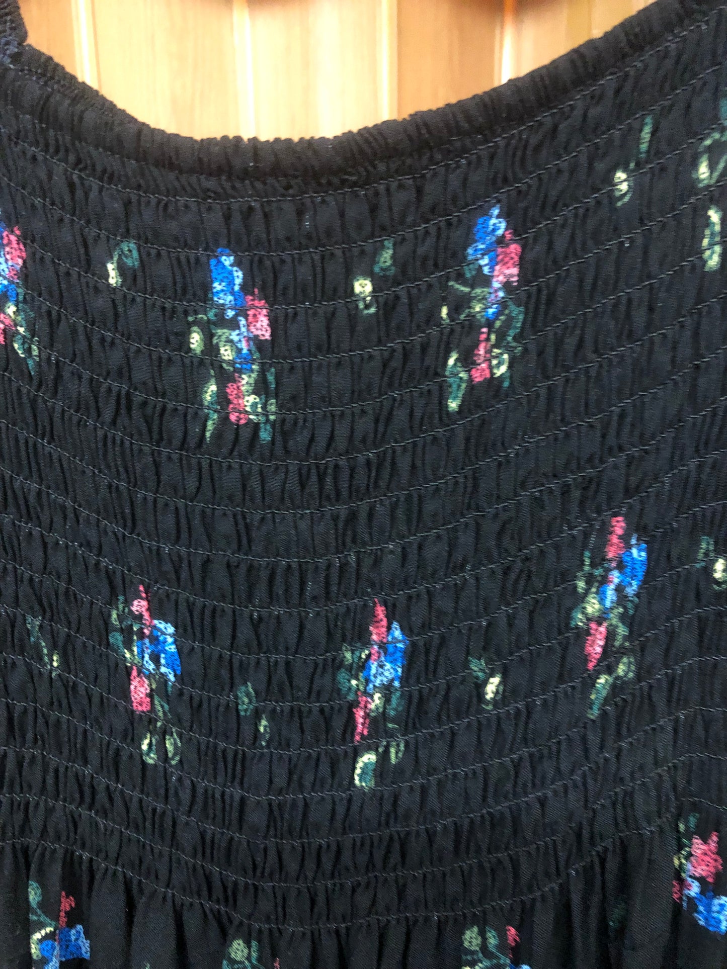 Summer Romper Dress Color Black Multi With Floral Print "New Arrival"