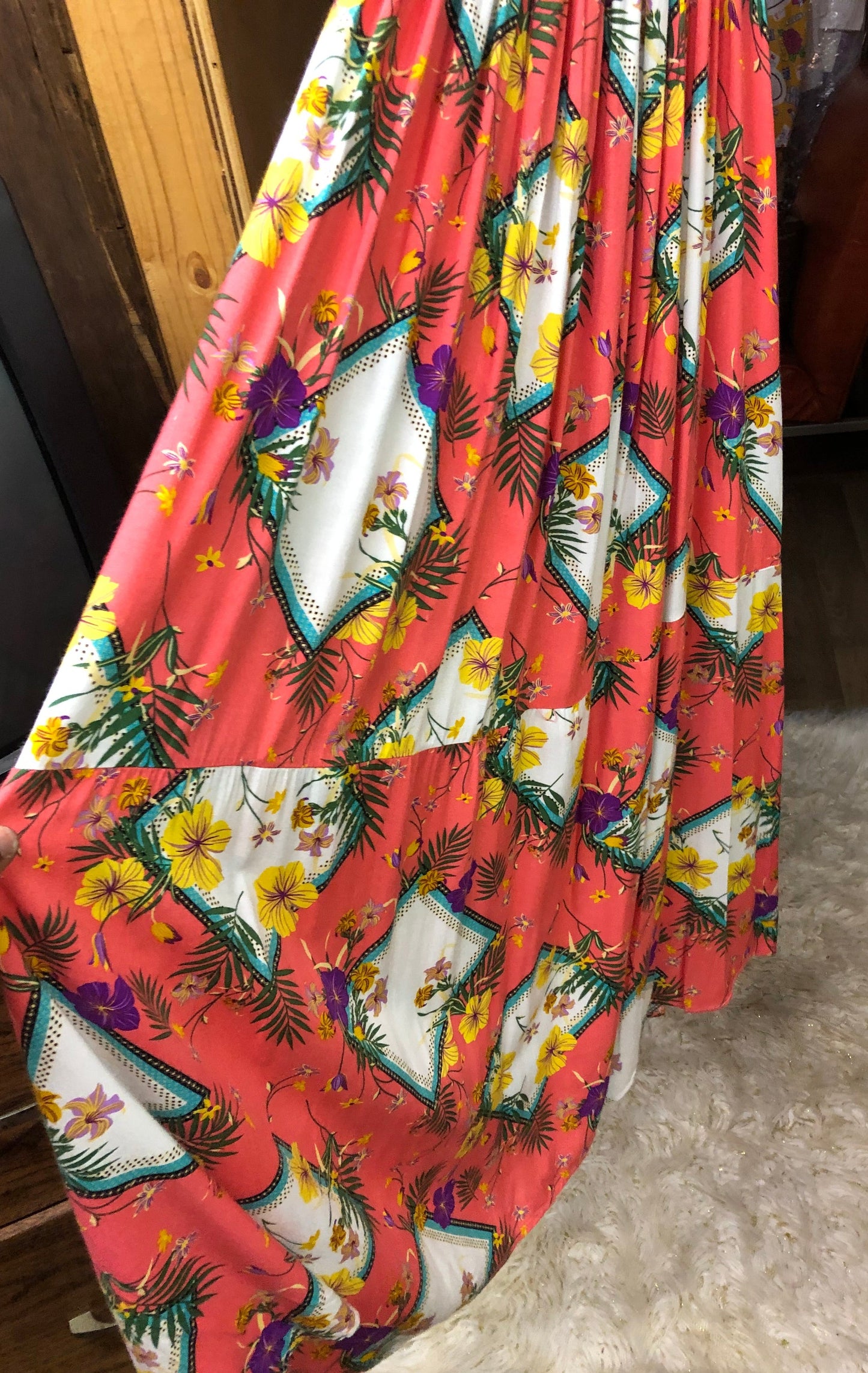 Woman Maxi Long Summer Dress Slip On Dress Size Med./Large "New Arrival" SOLD OUT