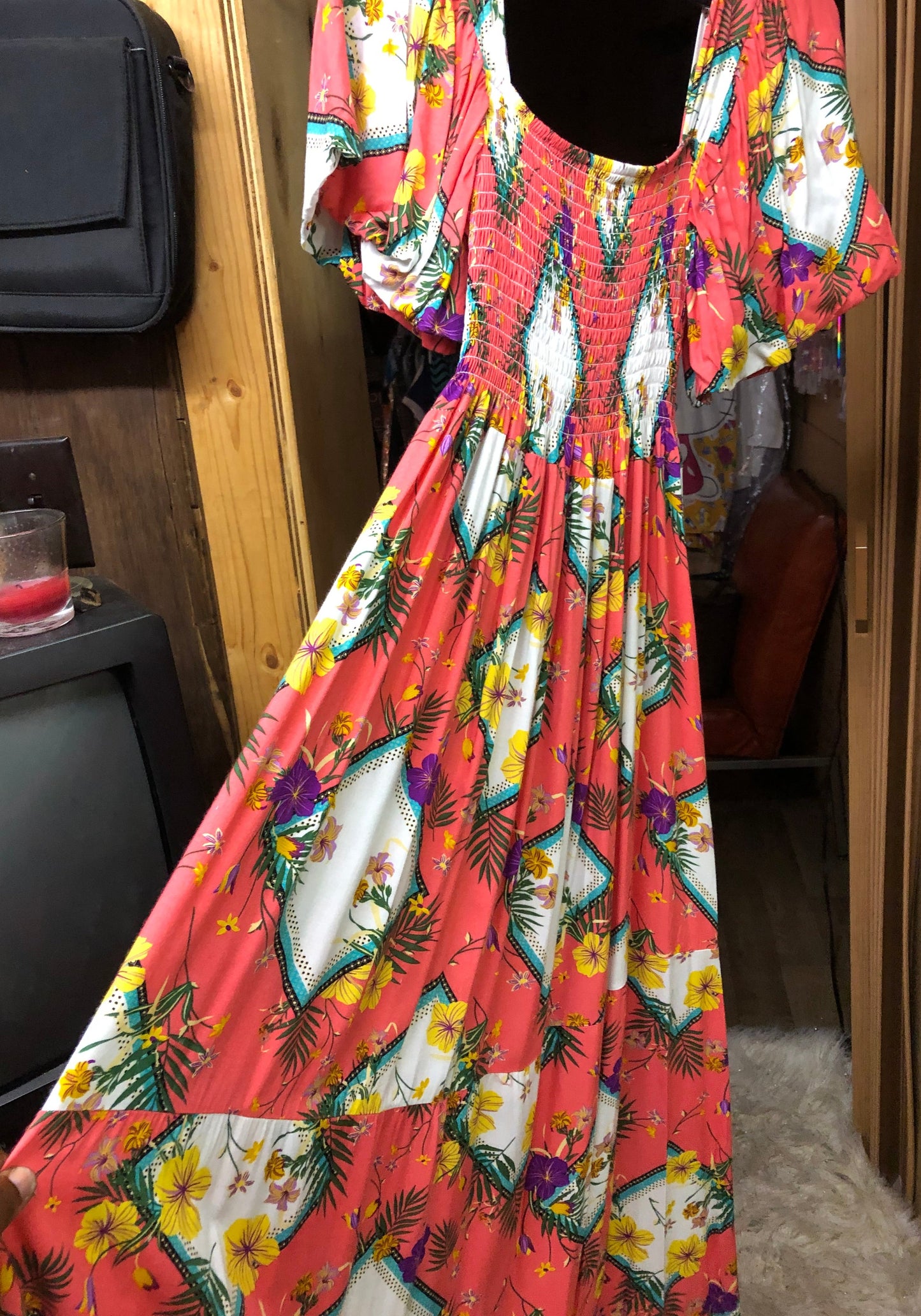 Woman Maxi Long Summer Dress Slip On Dress Size Med./Large "New Arrival" SOLD OUT