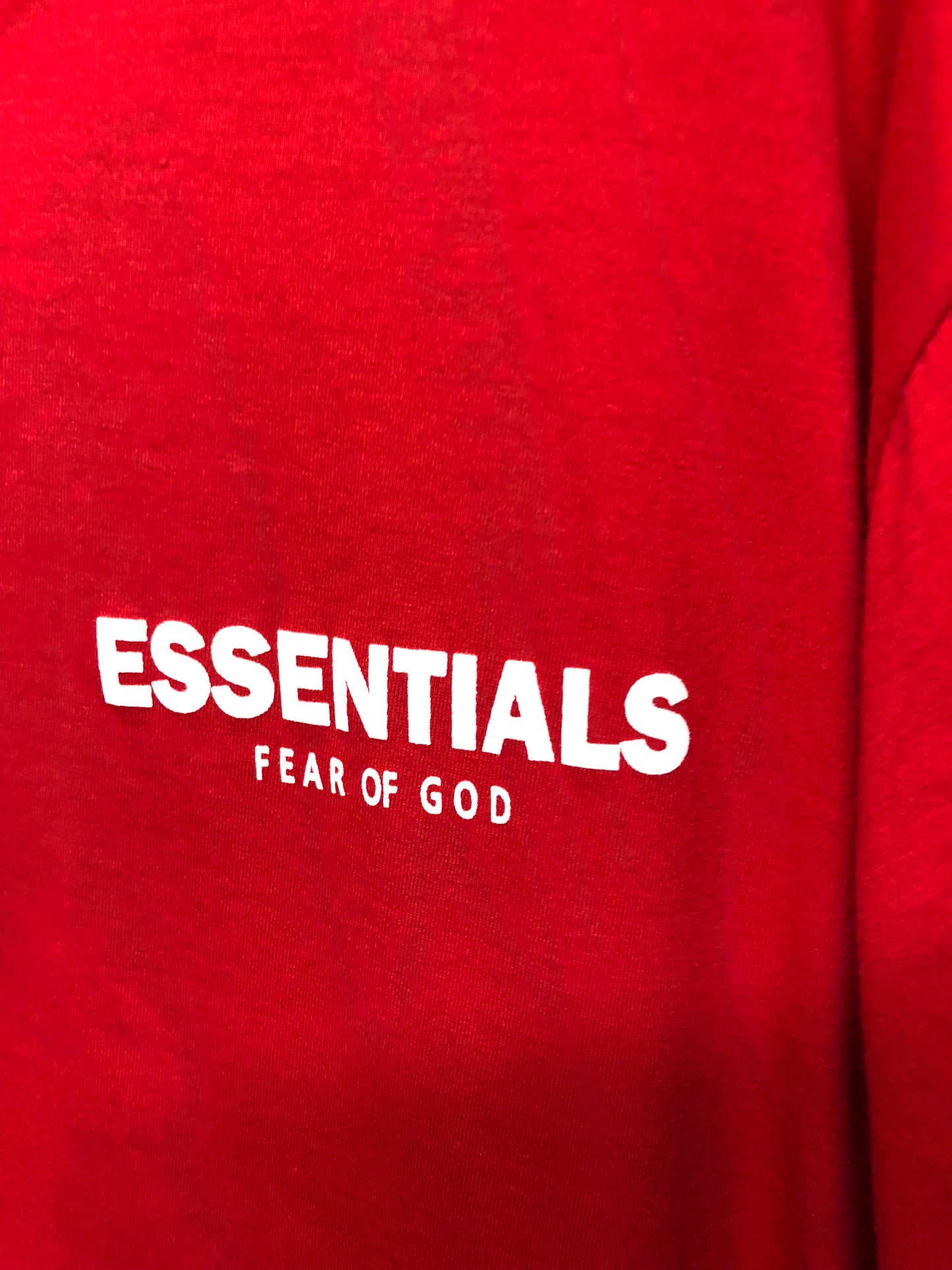 Unisex Basic Essentials Tee Shirt Size Med/Large Color Red "New Arrival"
