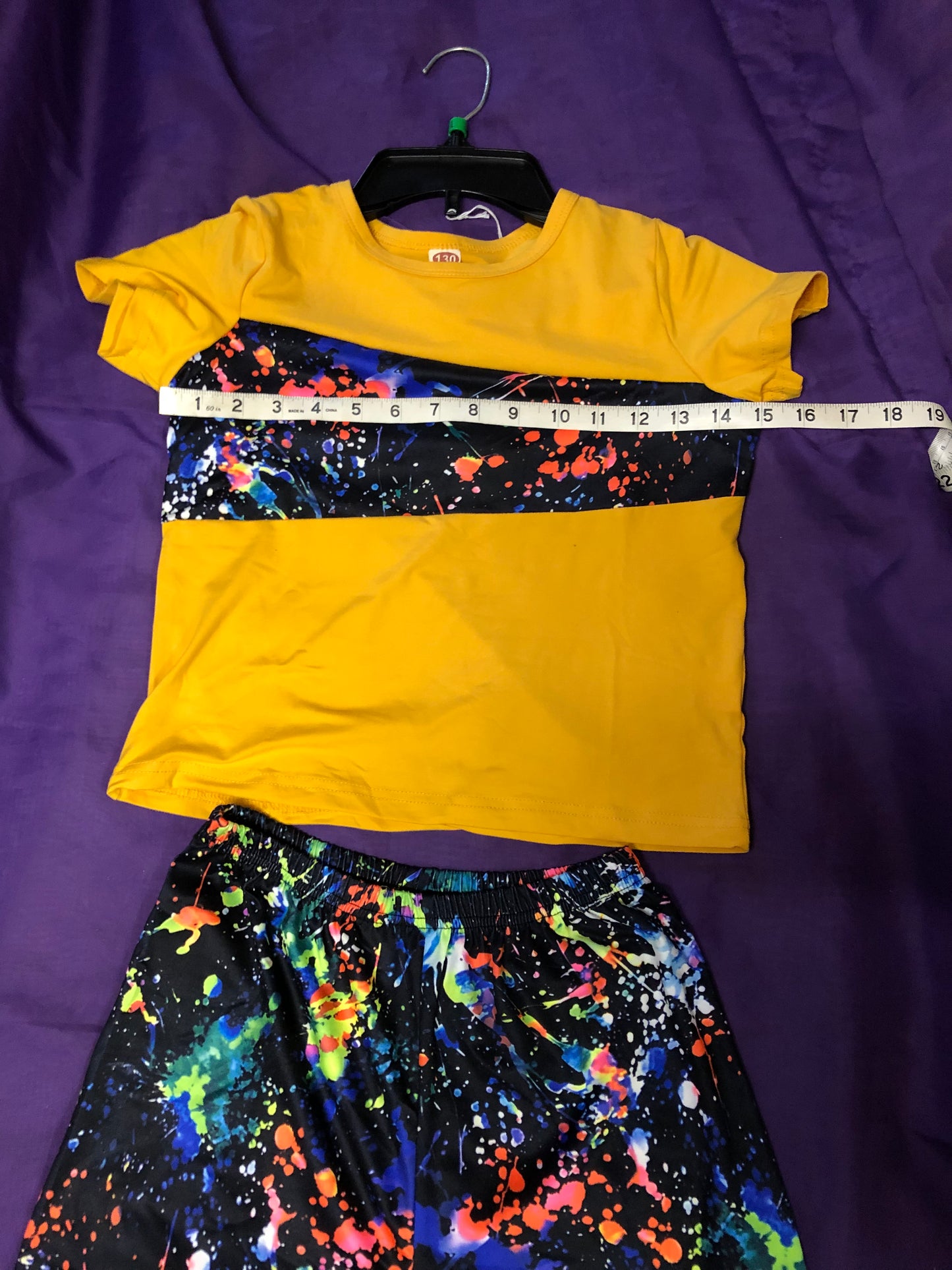 Boys Casual Color Block 2Pc. Short Set Size 7/8 "New Arrival" Great Back To School Item