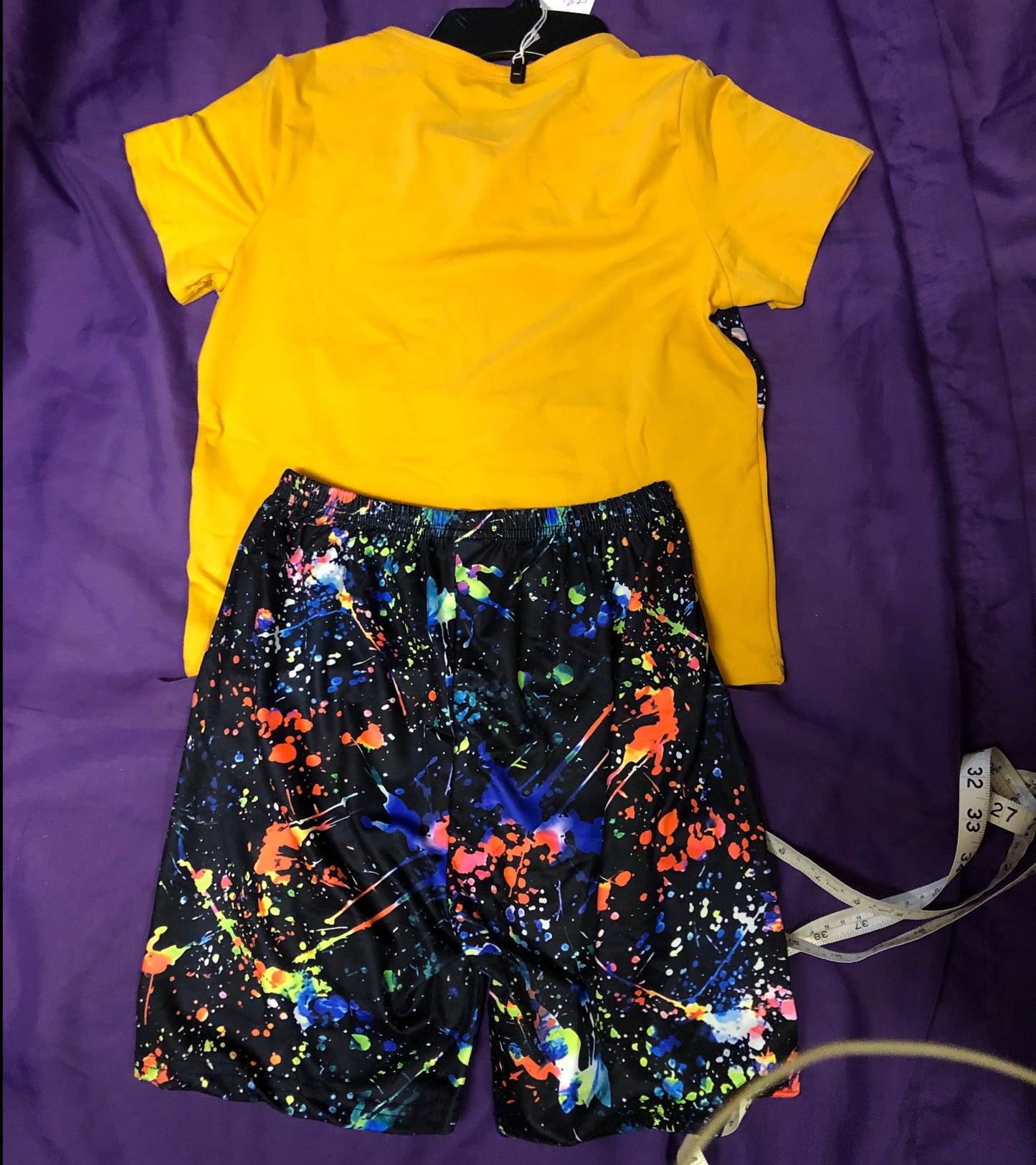 Boys Casual Color Block 2Pc. Short Set Size 7/8 "New Arrival" Great Back To School Item