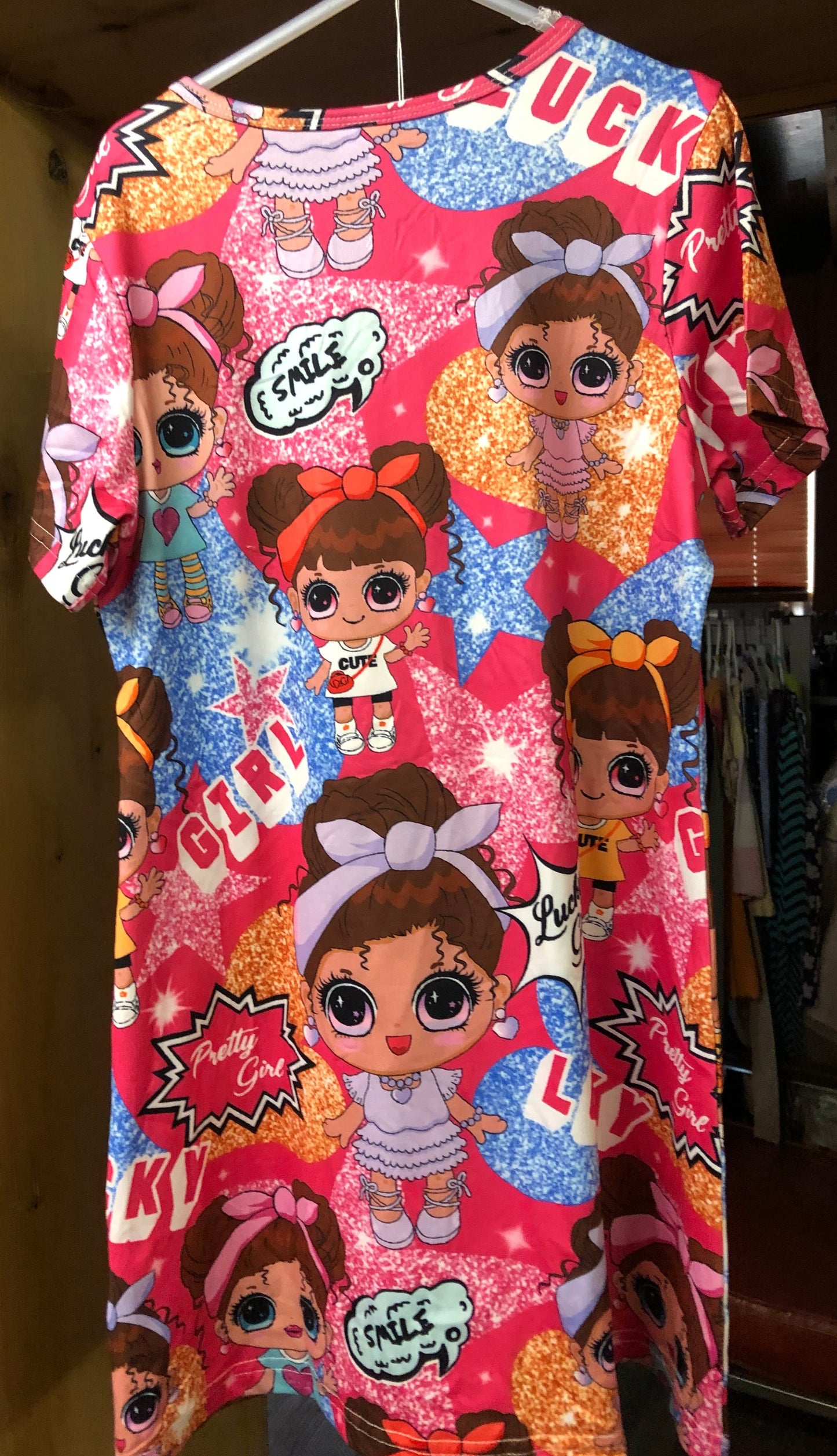 Girls Fashion Dress Size 7 And Size 6 Color Rose/Red" New Back To School Arrival"