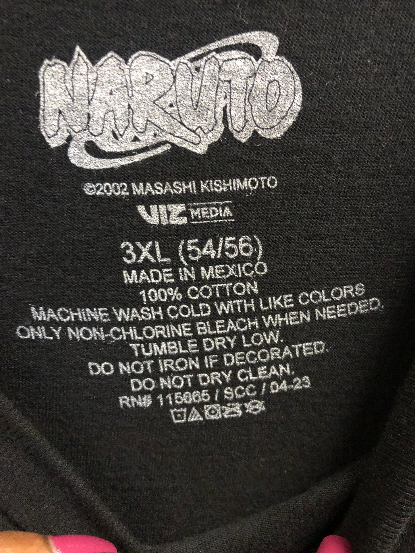 Men Naruto T- Shirt Size 3XL(54-56) Color Black "New Arrival"
