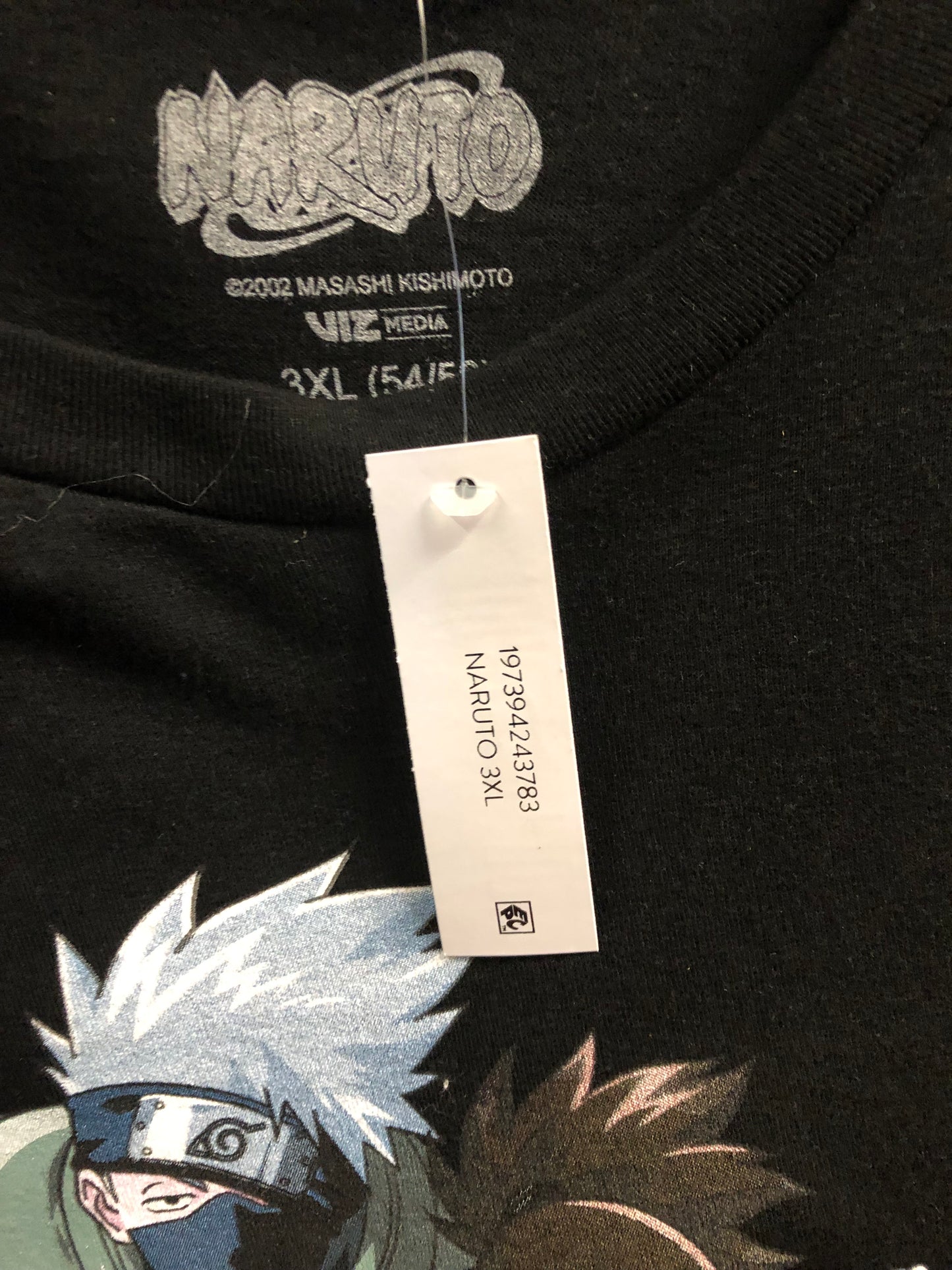 Men Naruto T- Shirt Size 3XL(54-56) Color Black "New Arrival"
